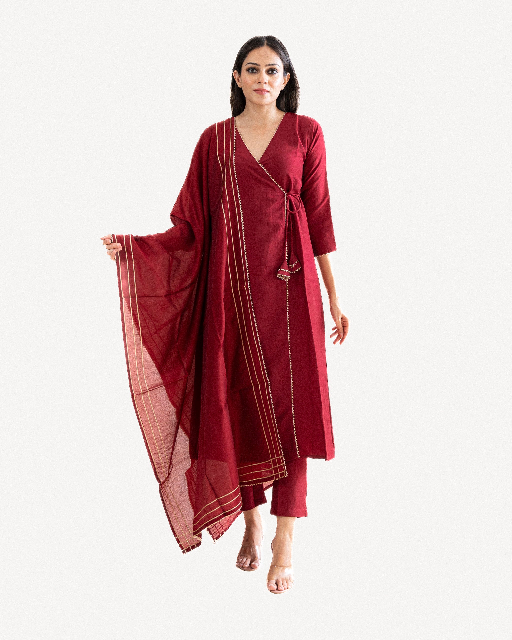 zarna β kurta, pants & dupatta