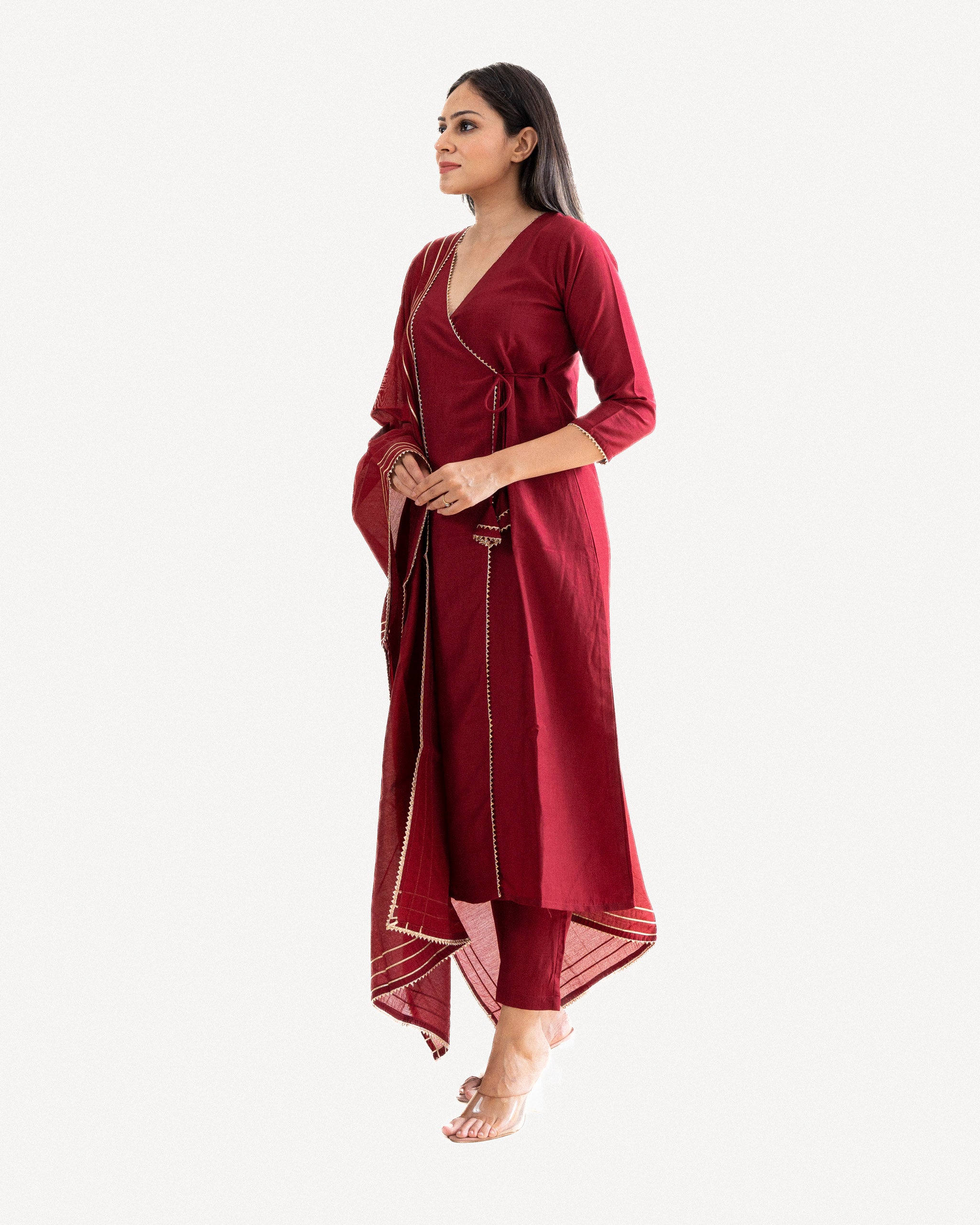 zarna β kurta, pants & dupatta