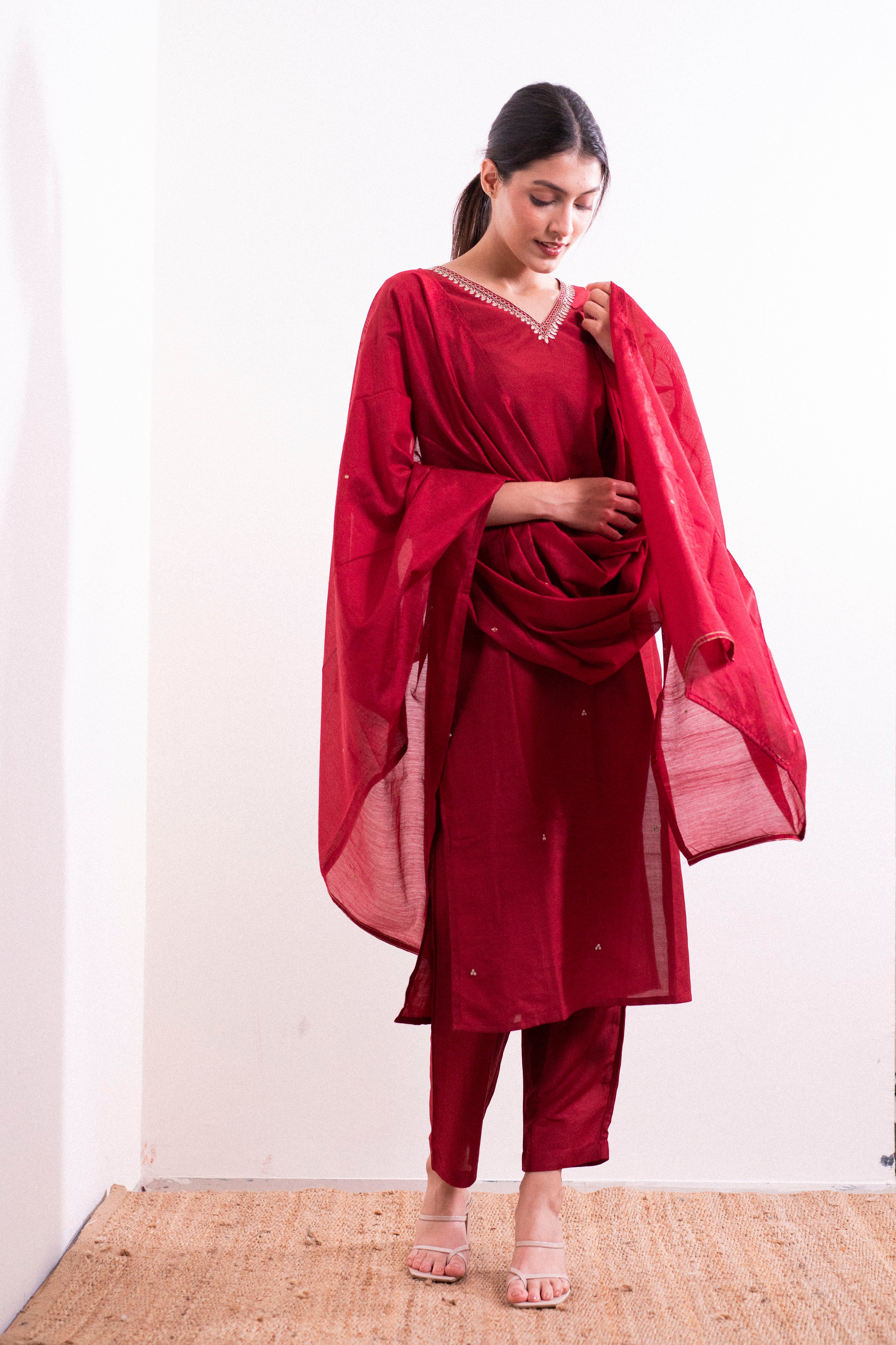 nusrat β kurta, pants & dupatta