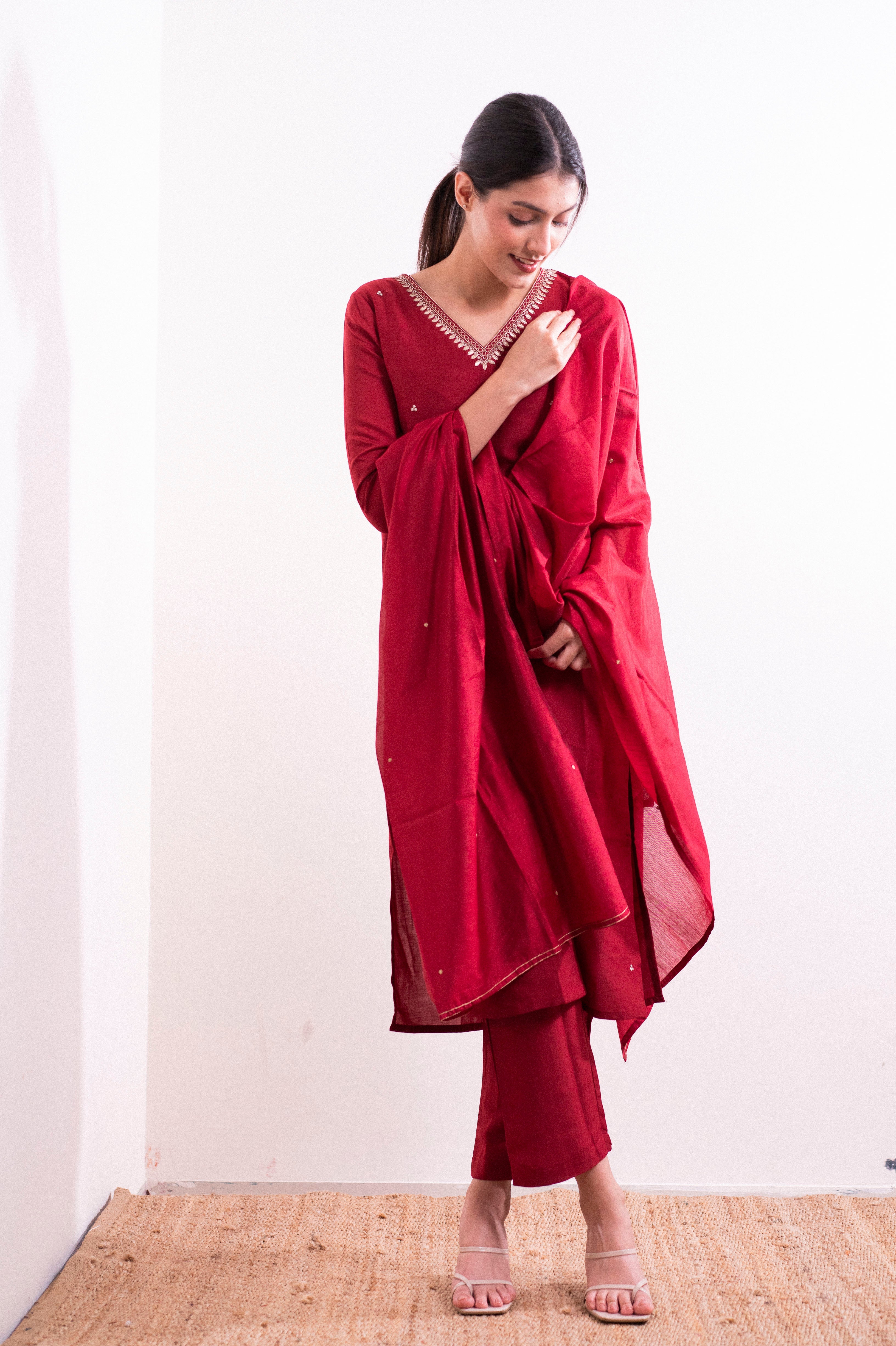 nusrat β kurta, pants & dupatta