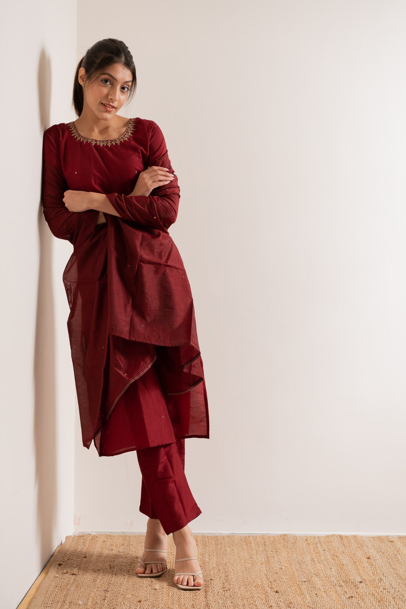 kamli β kurta, pants & dupatta