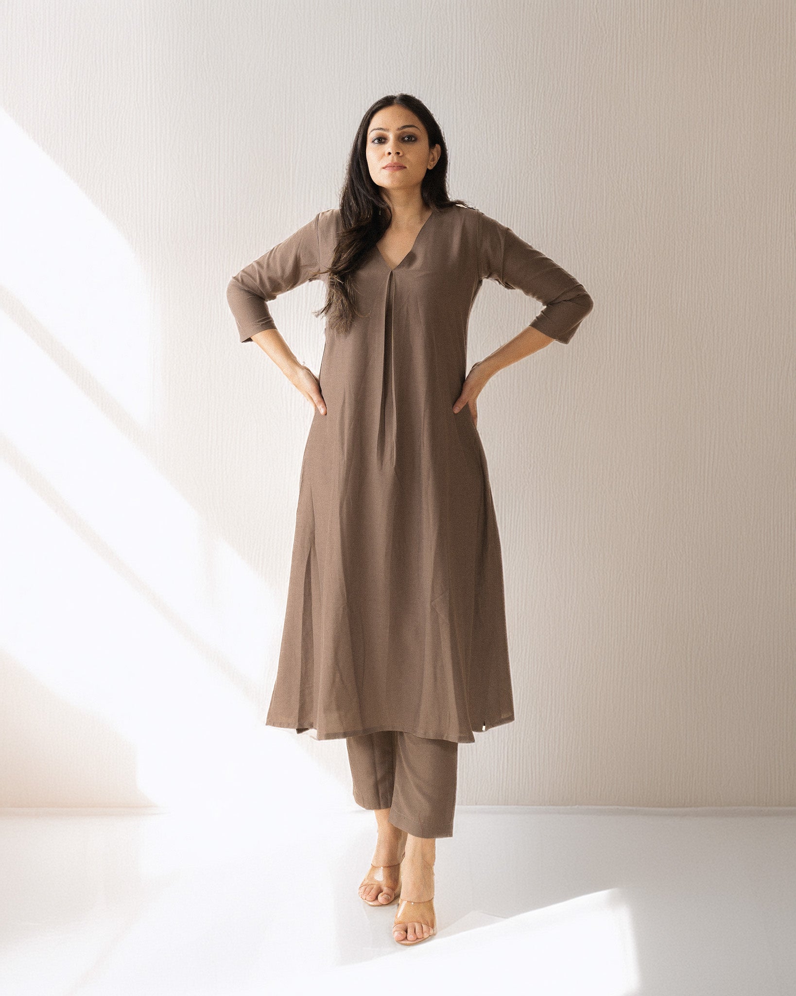 khakhi — kurta & pants