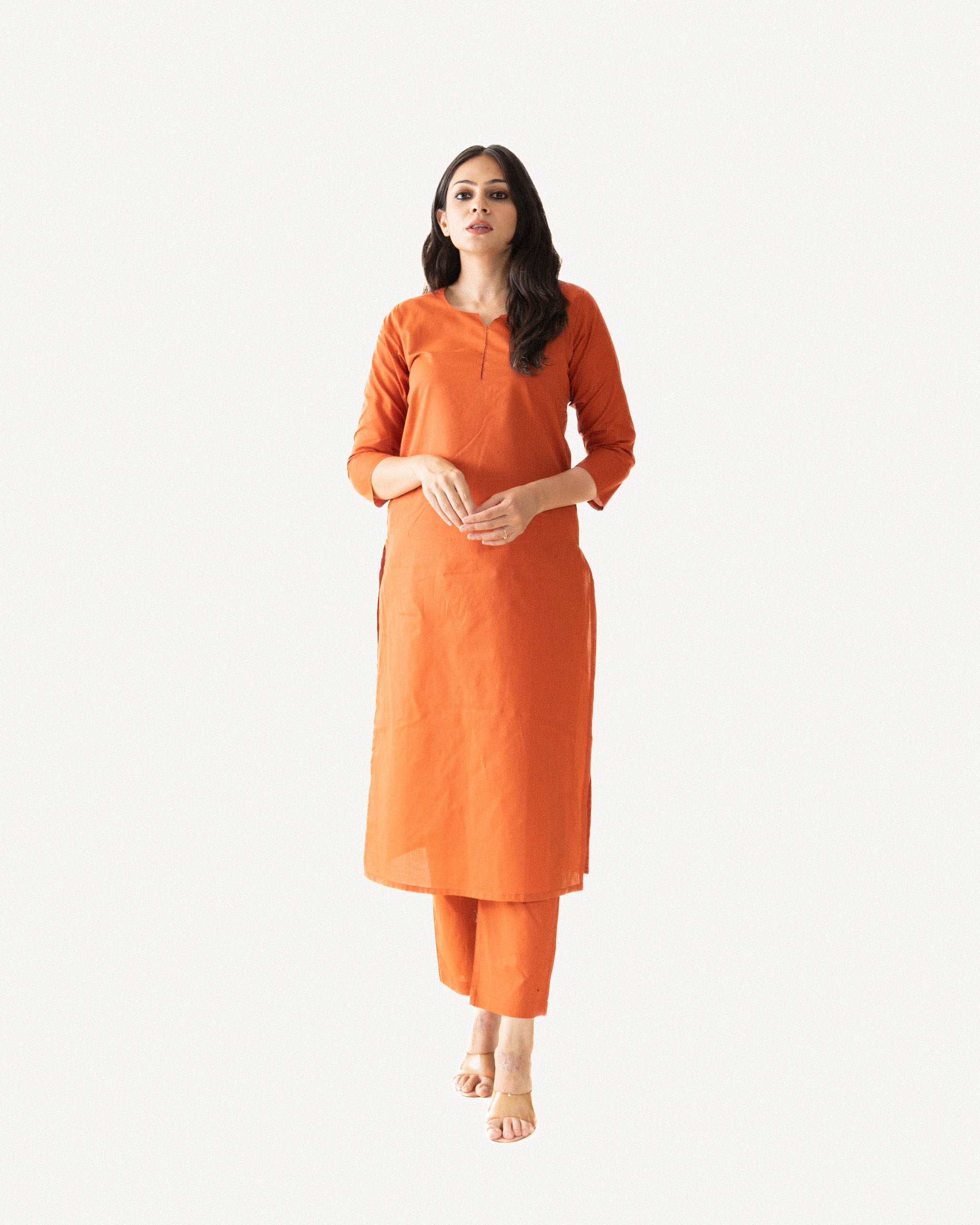 ekru β kurta & pants