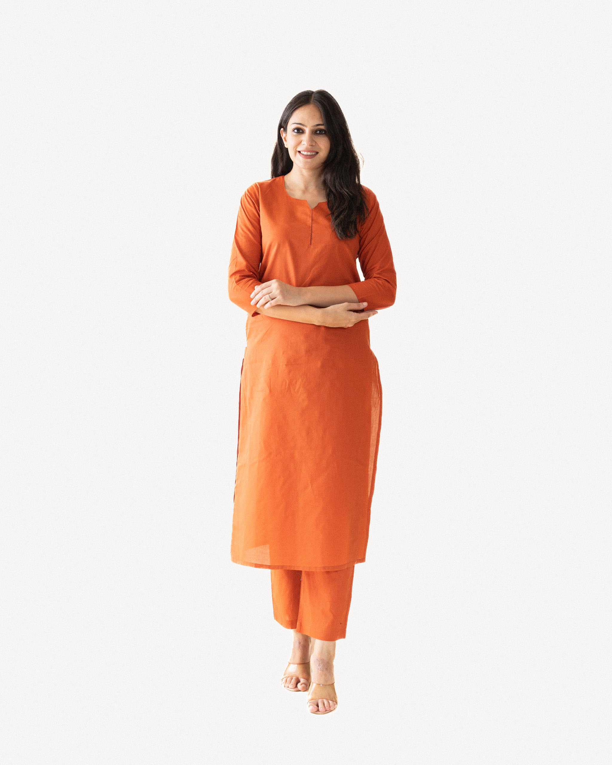 ekru β kurta & pants