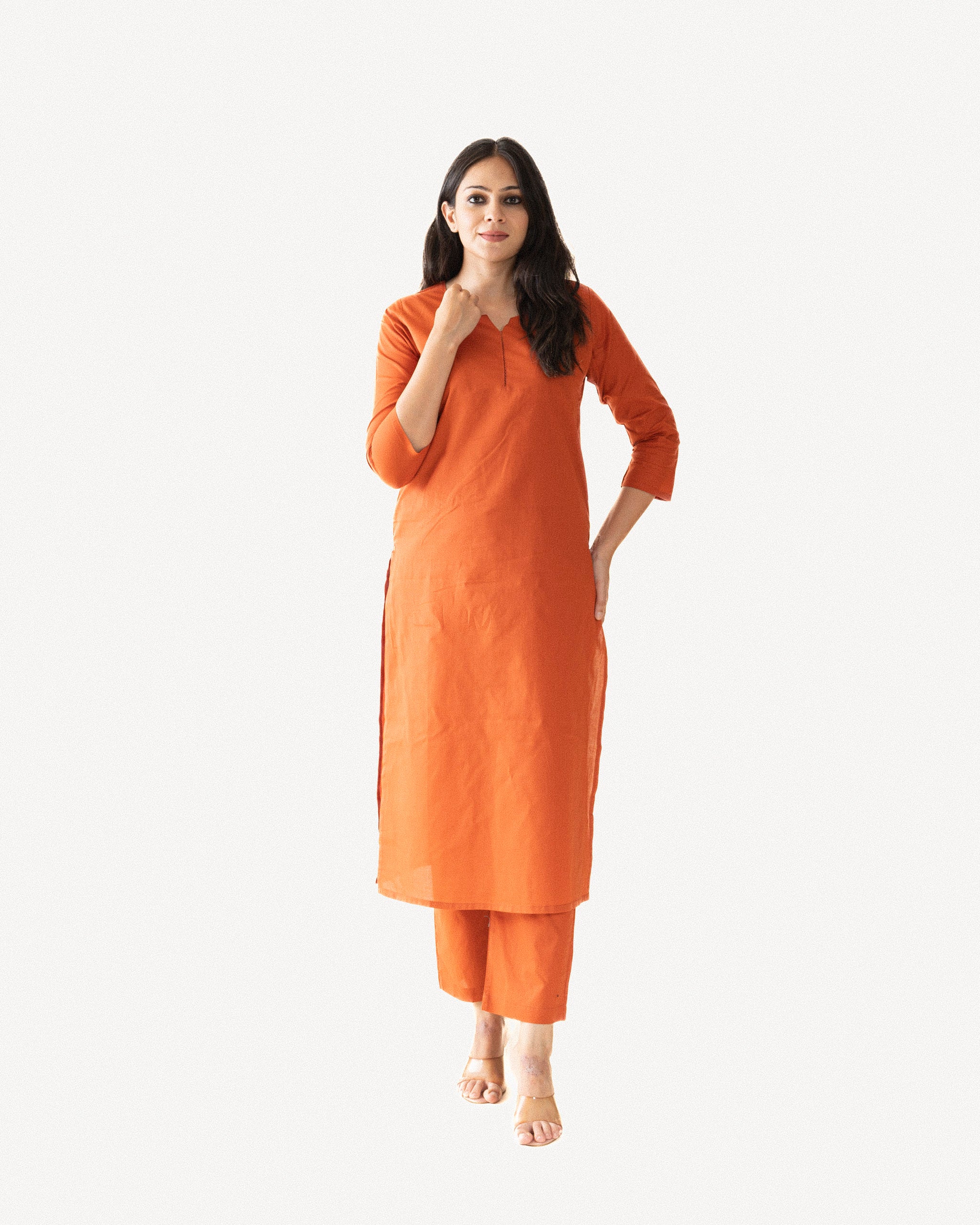 ekru β kurta & pants