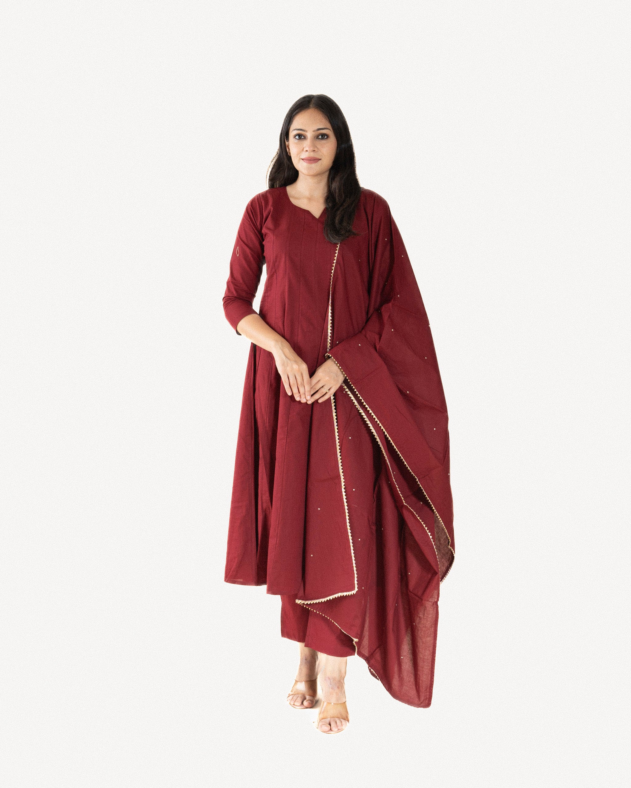 kesariya β kurta, pants & dupatta