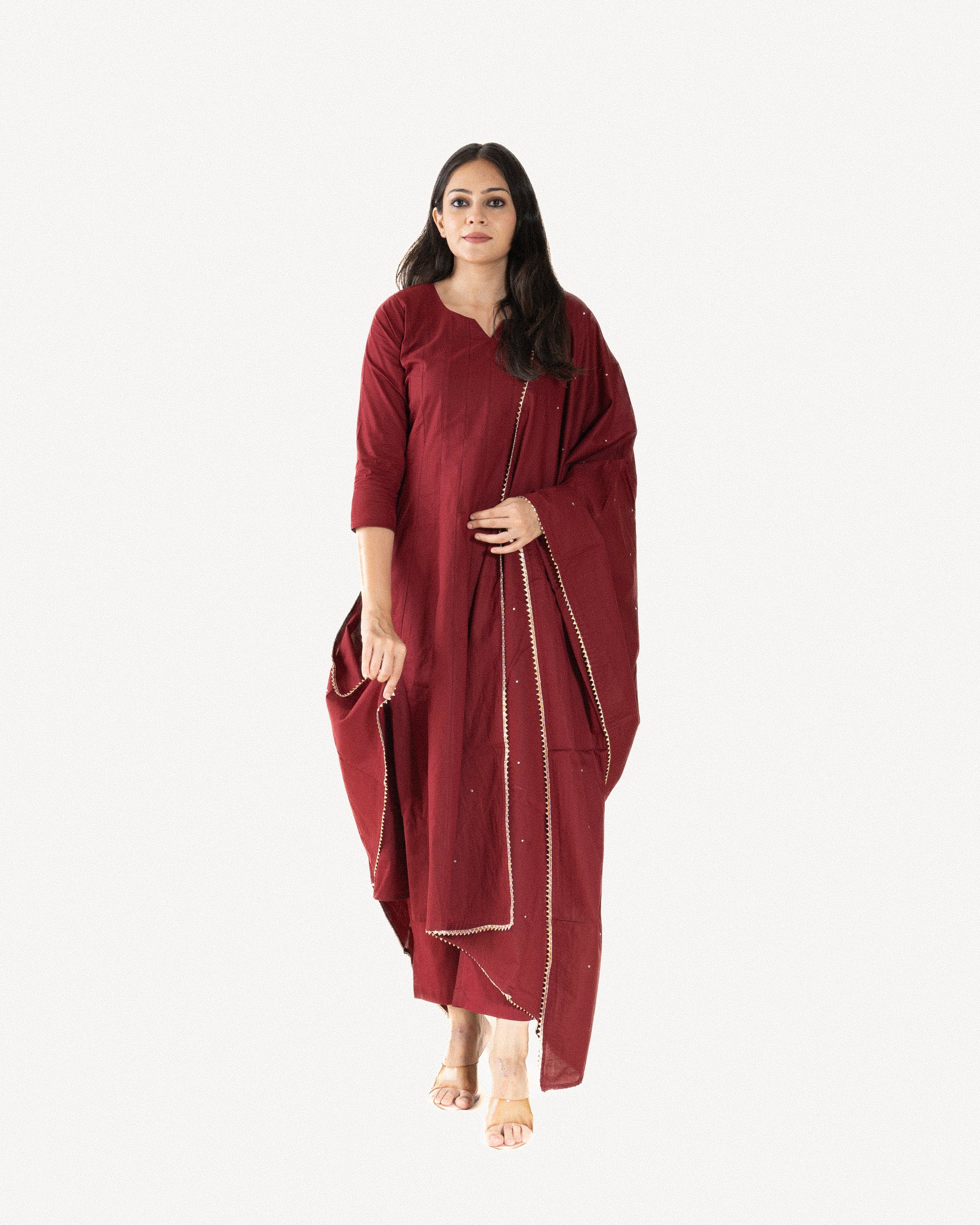 kesariya β kurta, pants & dupatta