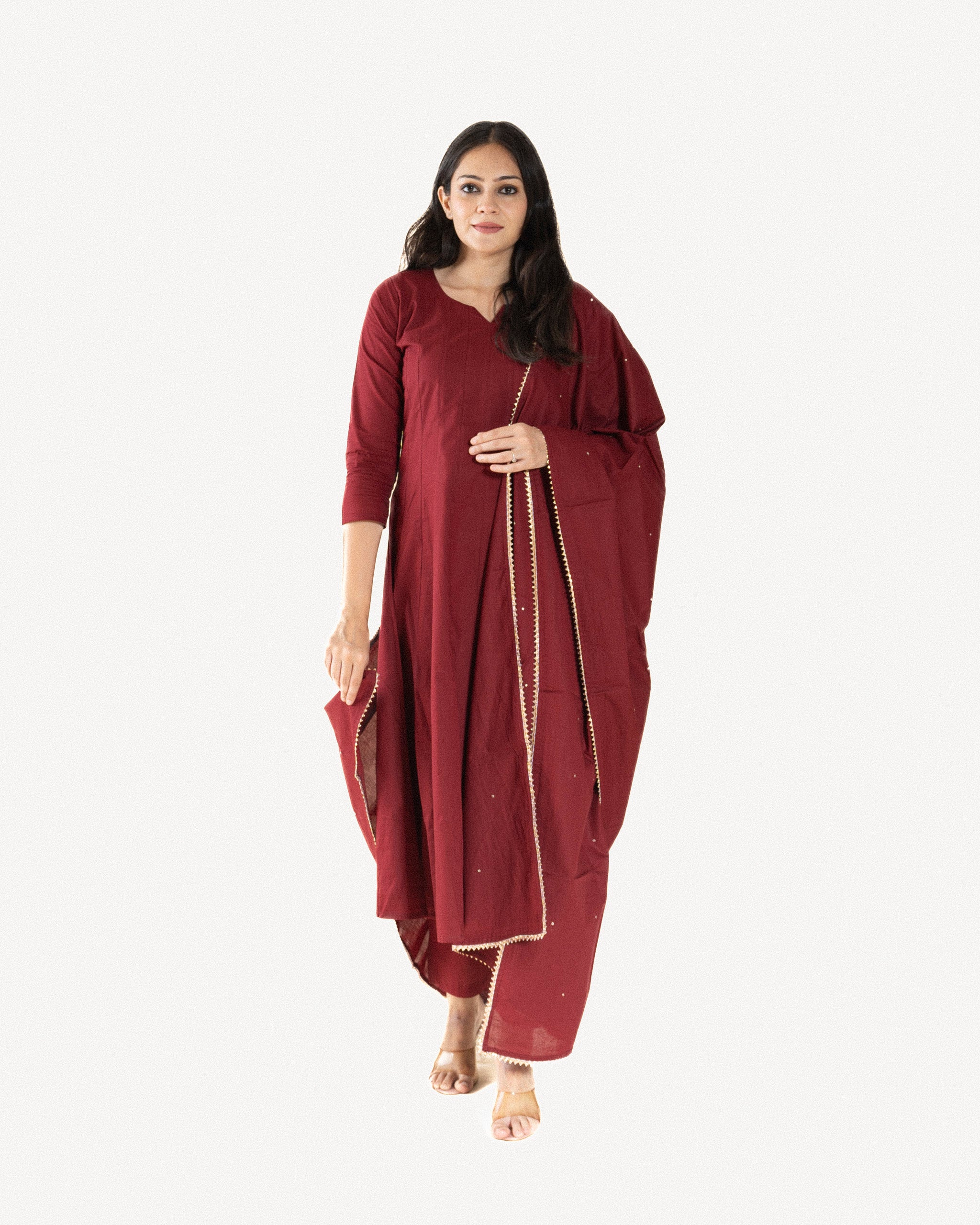 kesariya β kurta, pants & dupatta