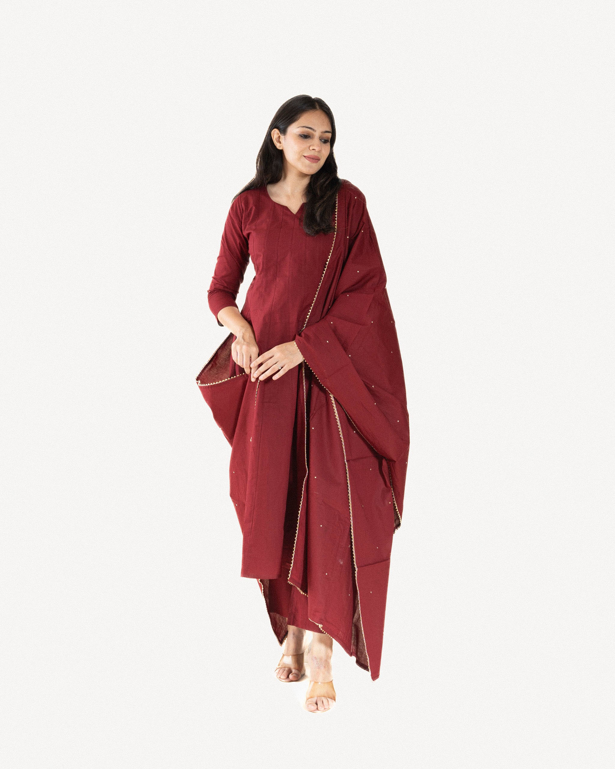 kesariya β kurta, pants & dupatta