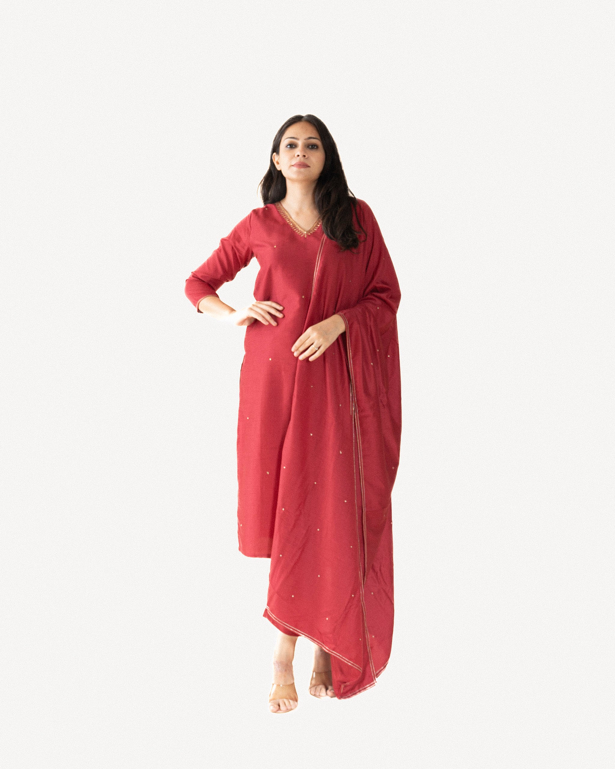 khair β kurta, pants & dupatta