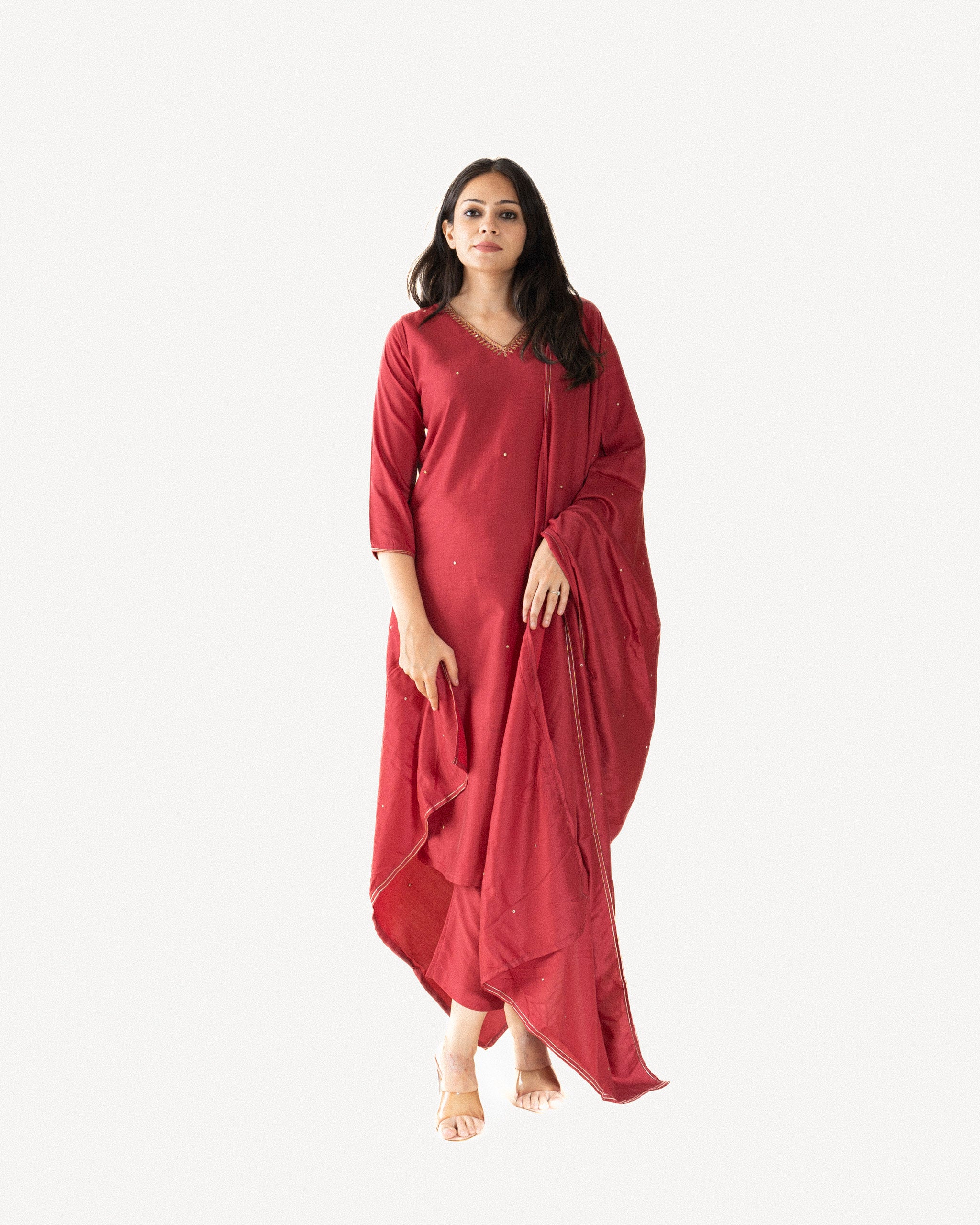 khair β kurta, pants & dupatta