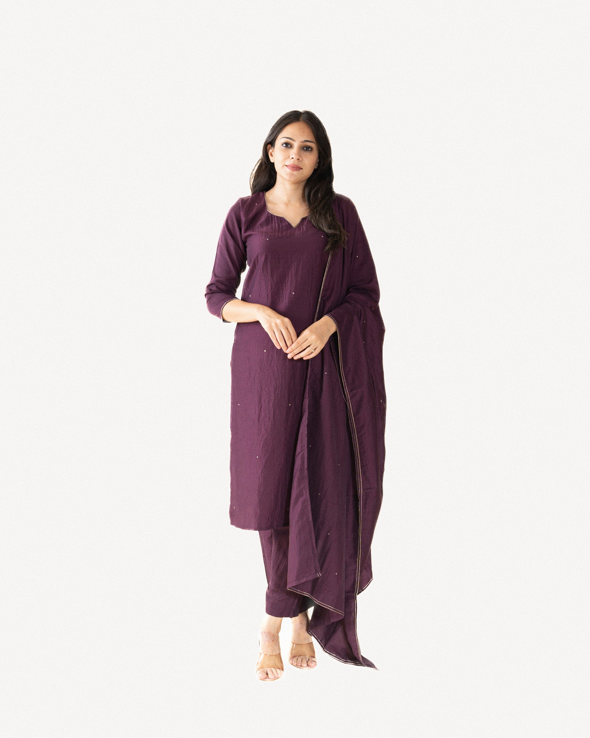 arz β kurta, pants & dupatta