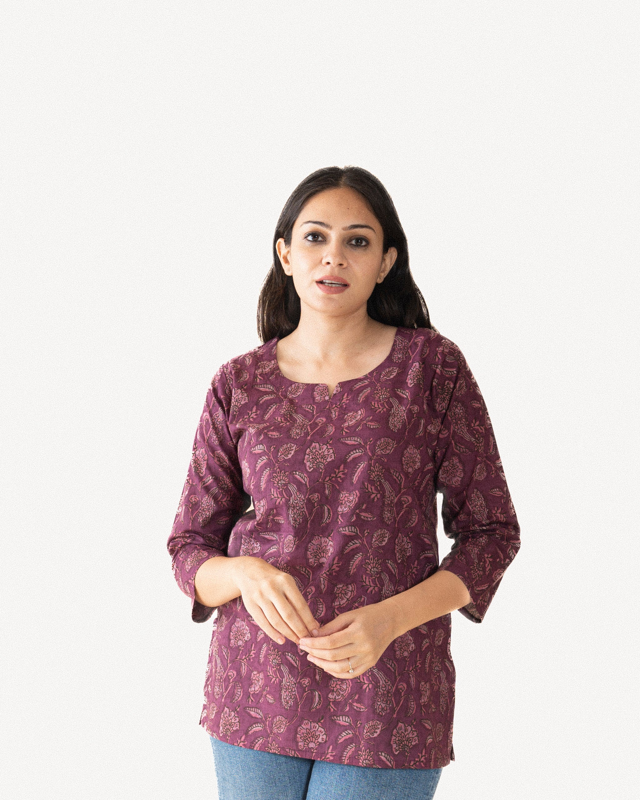 rida β short kurta