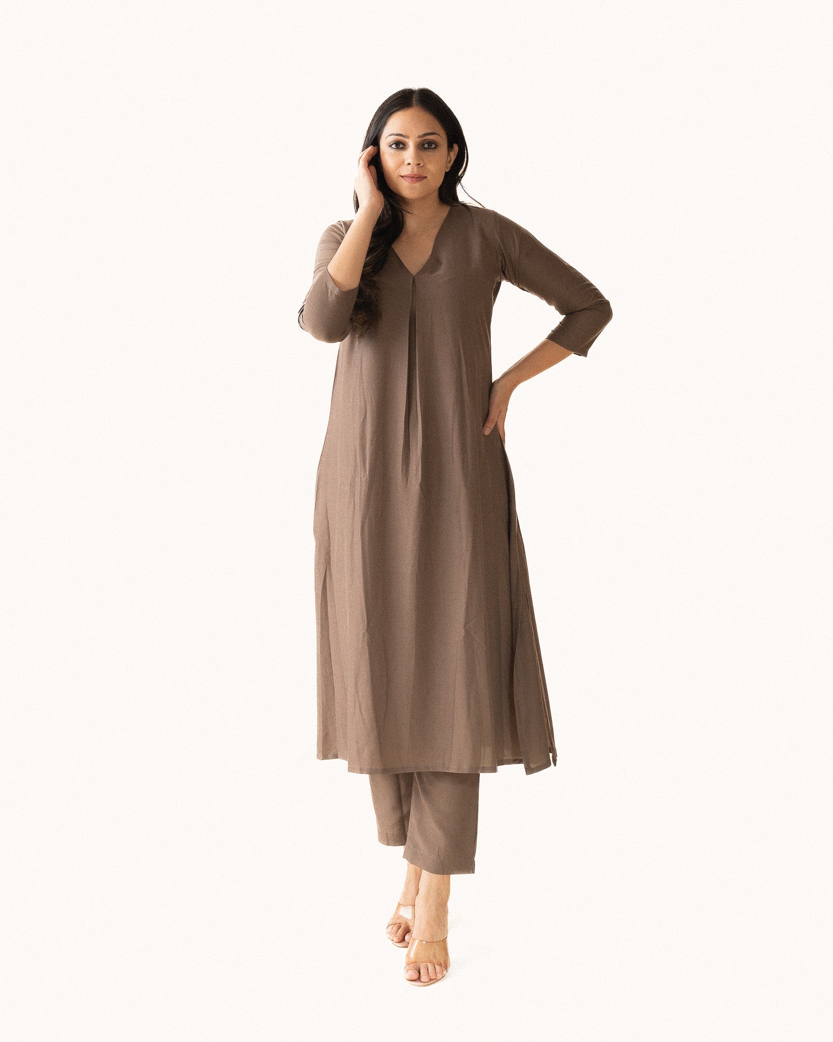 khakhi β kurta & pants
