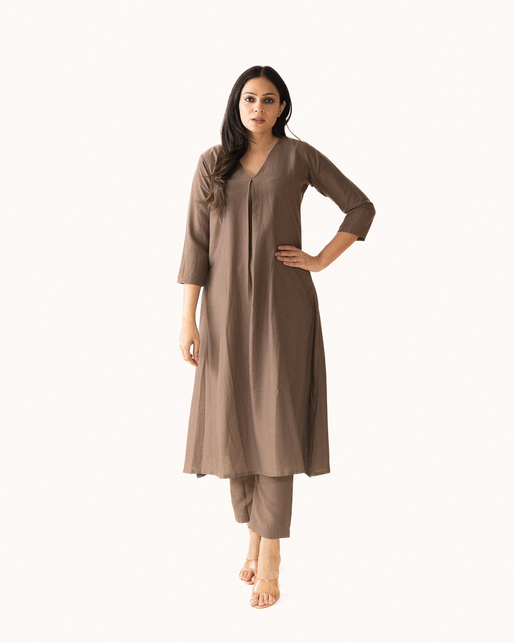 khakhi β kurta & pants