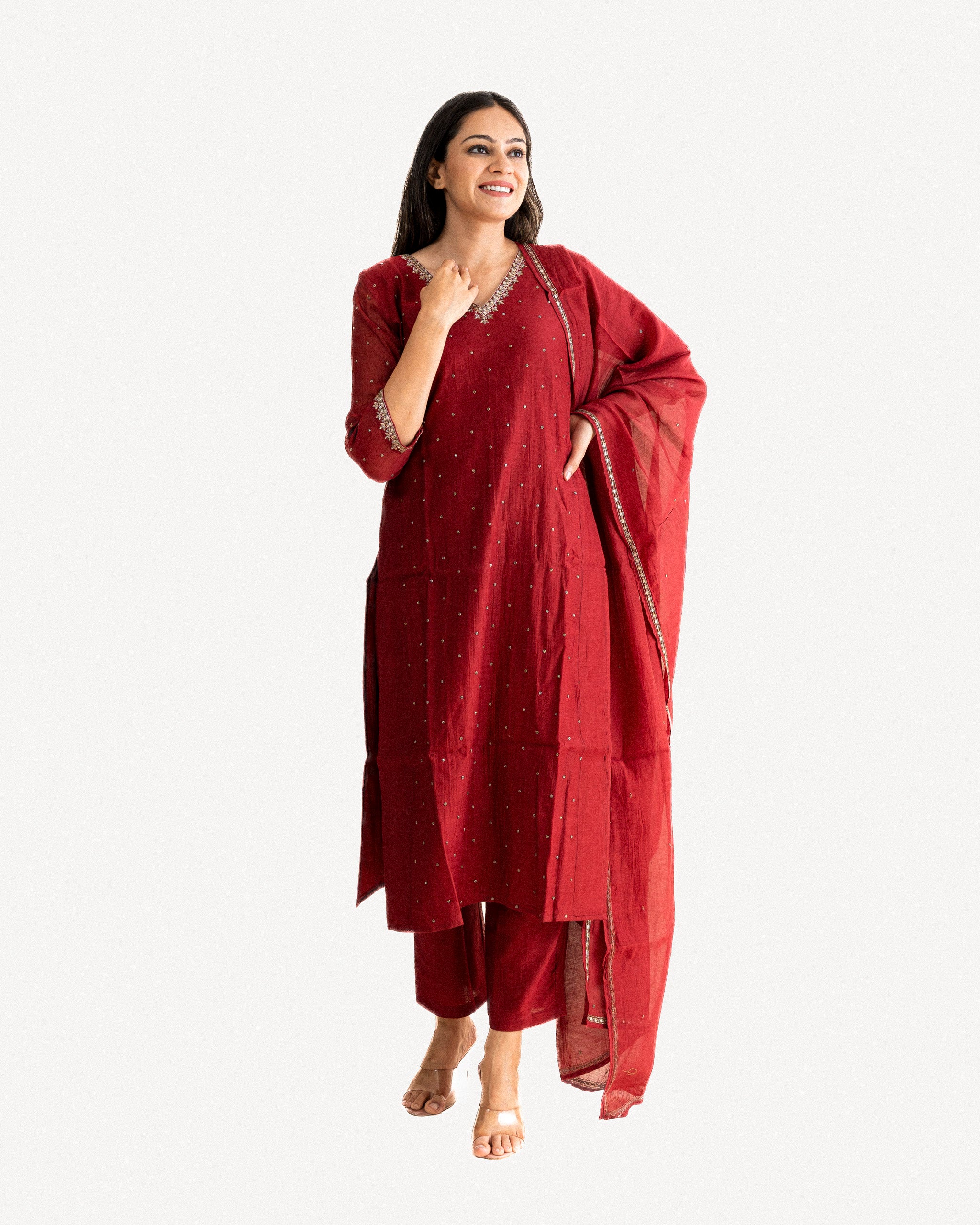 farida β kurta, pants & dupatta