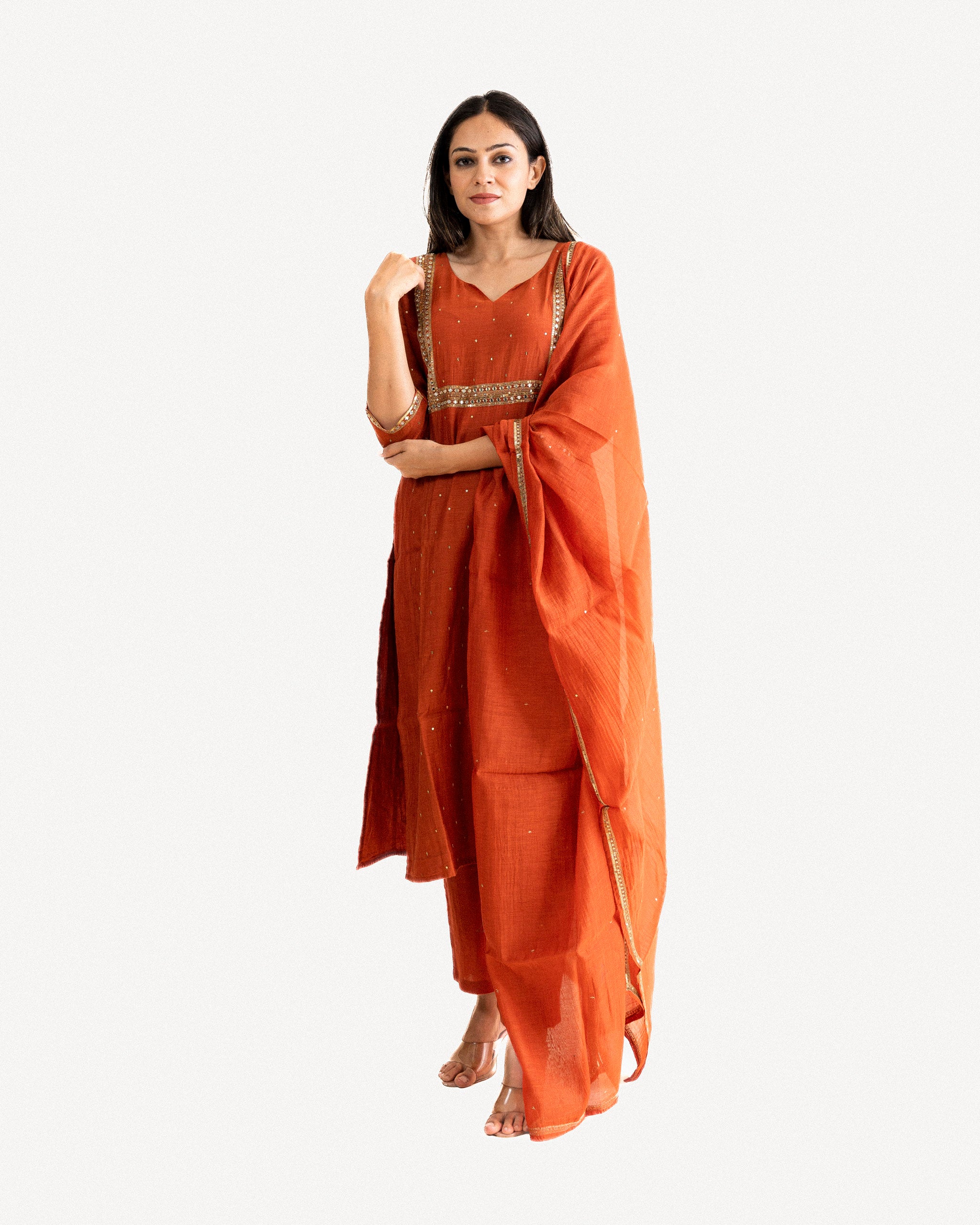 eka β kurta, pants & dupatta