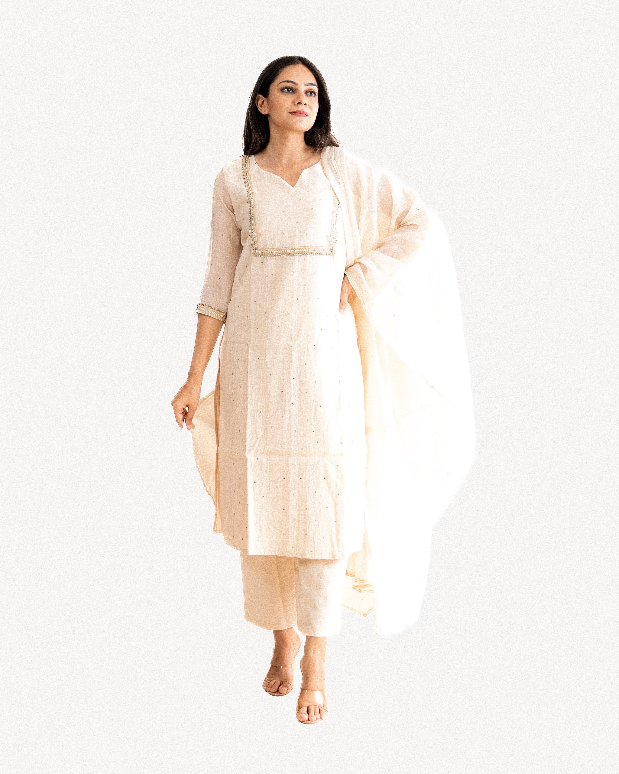 birkha β kurta, pants & dupatta