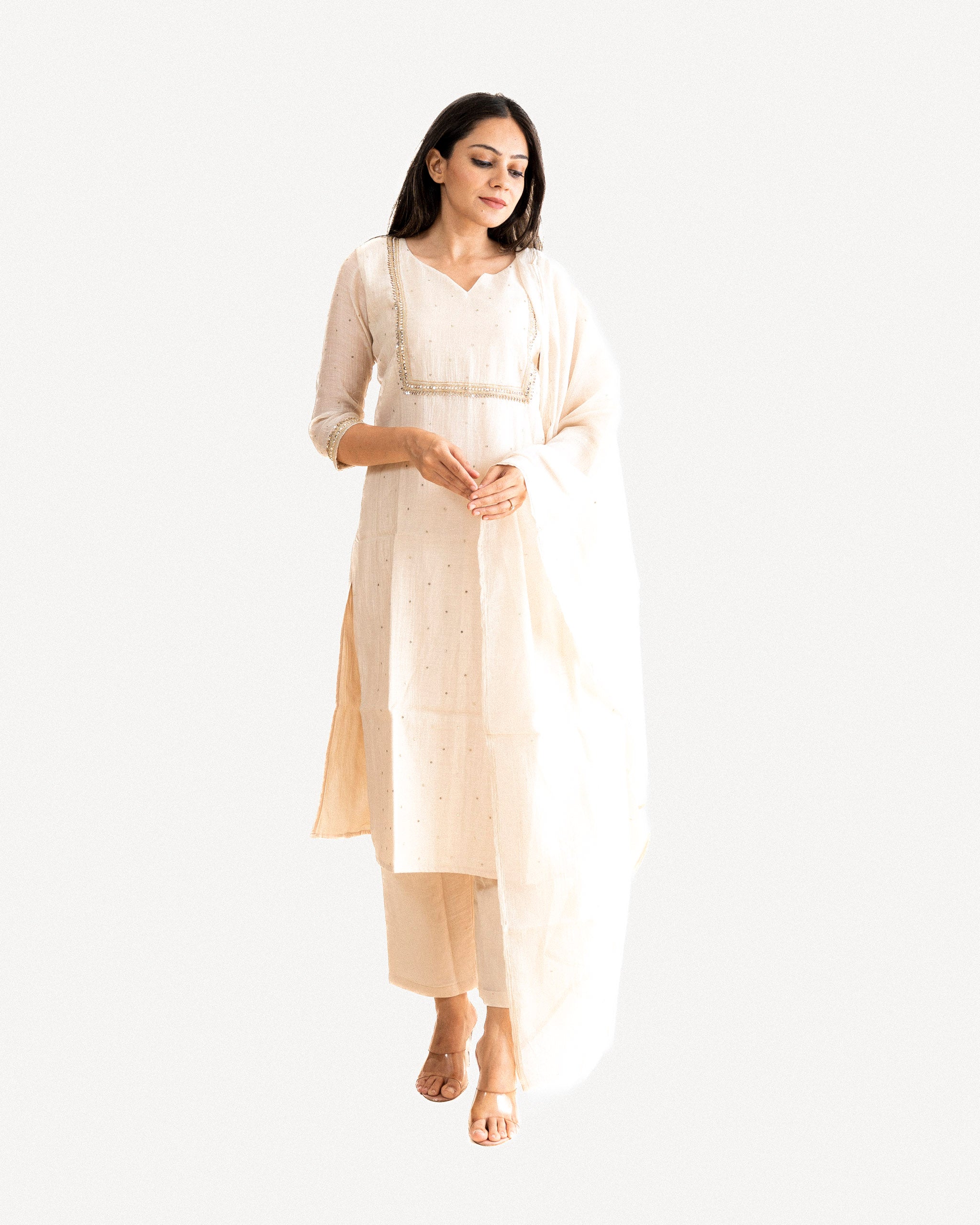 birkha β kurta, pants & dupatta