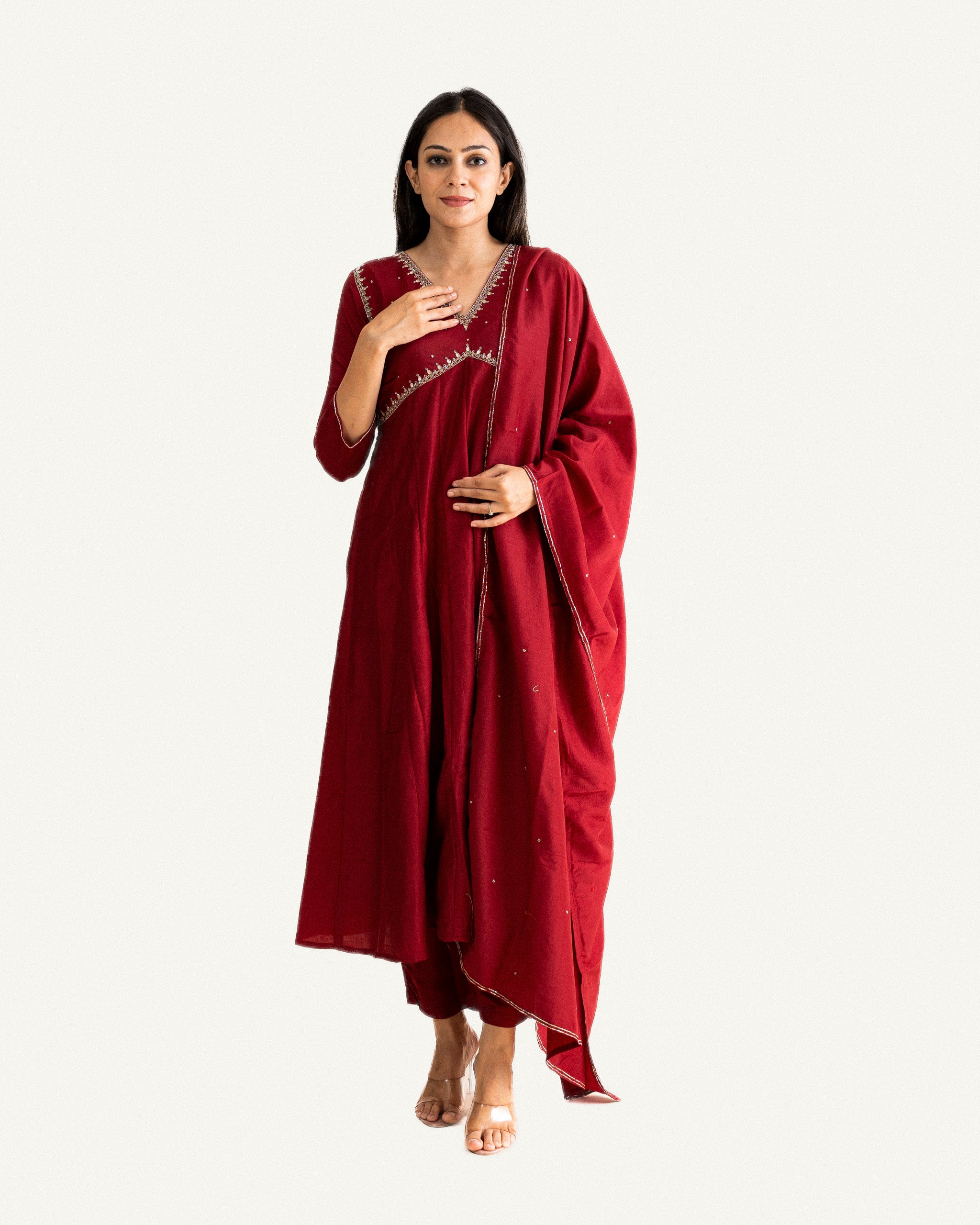 baisa β kurta, pants & dupatta