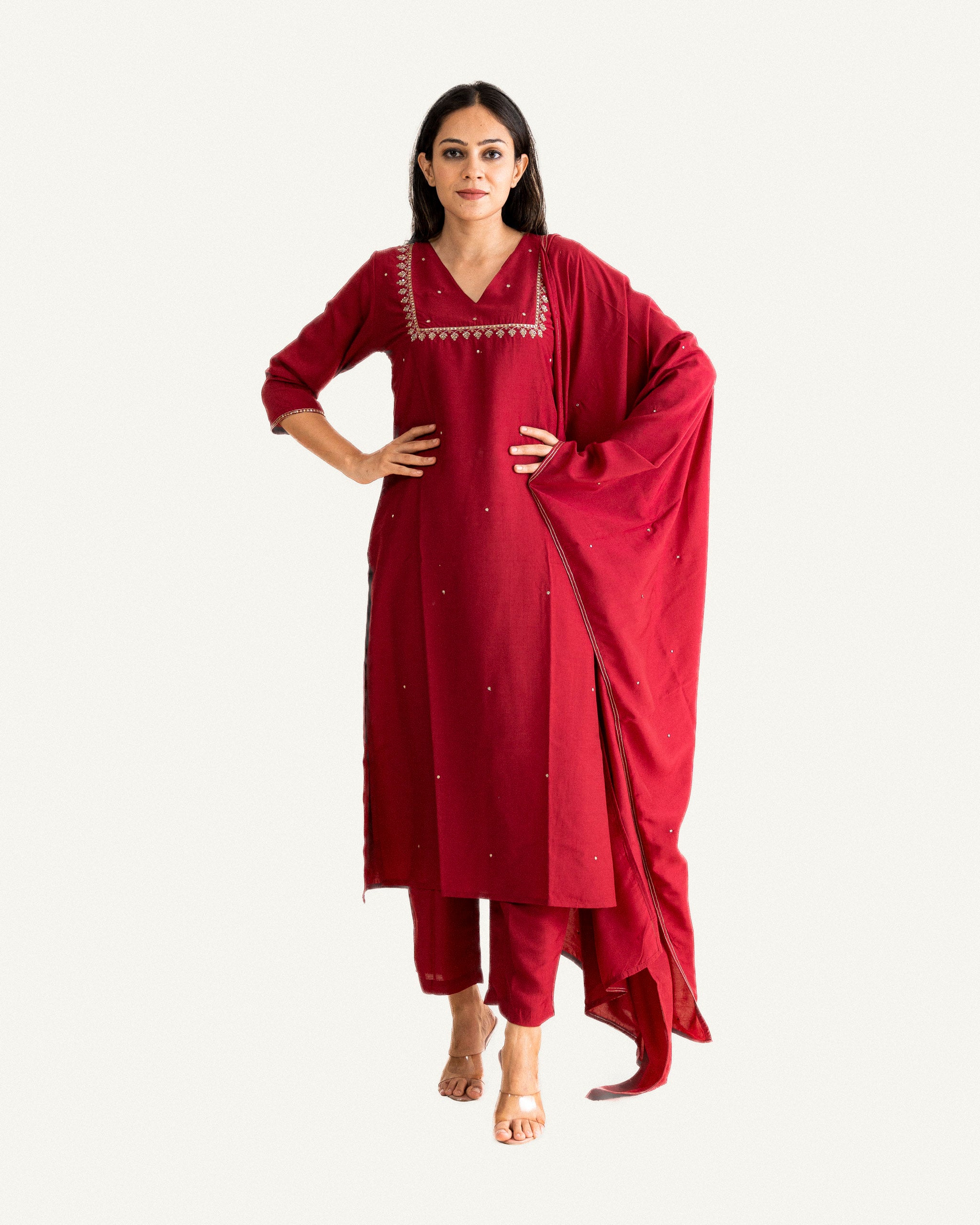 gul β kurta, pants & dupatta