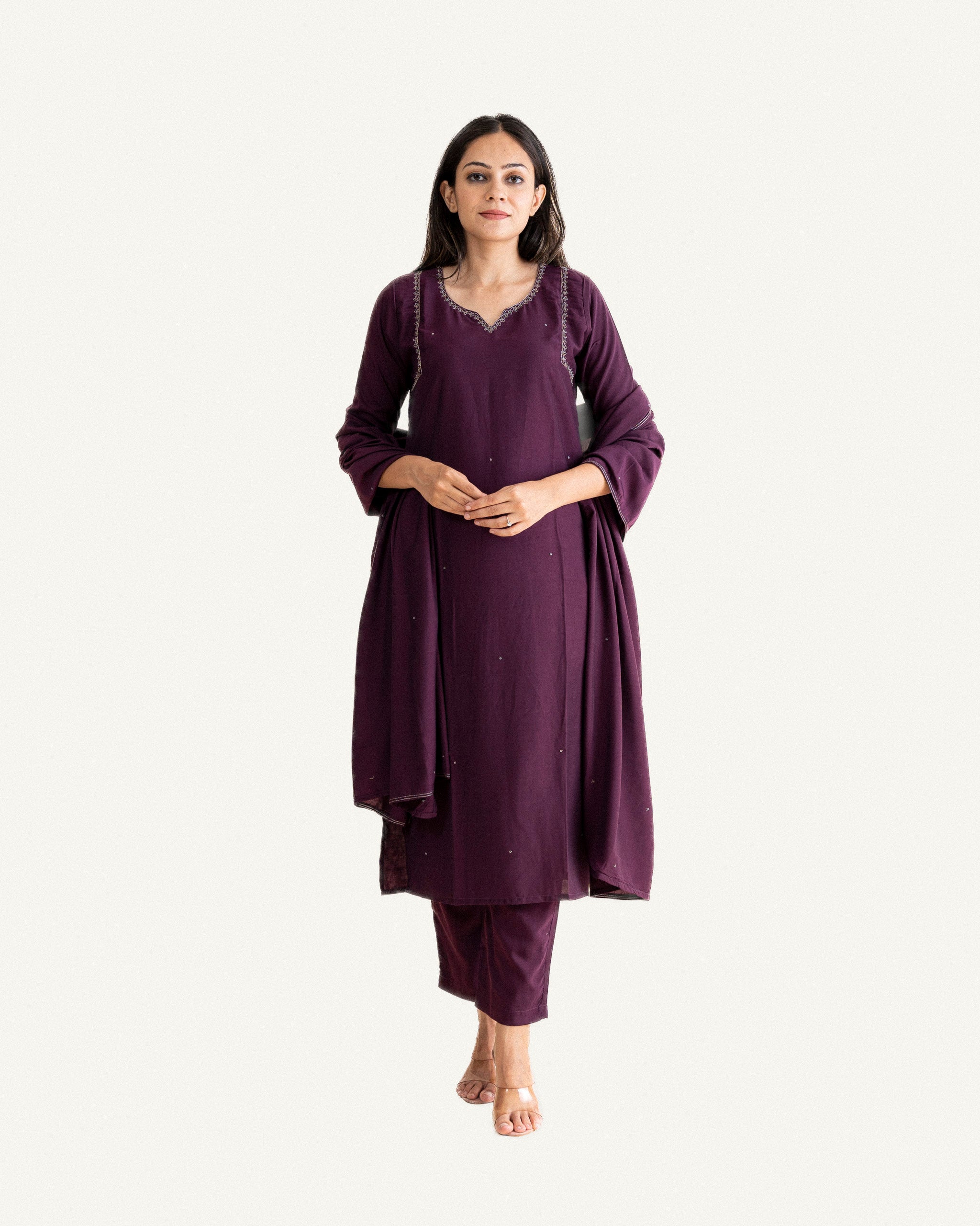 yami β kurta, pants & dupatta