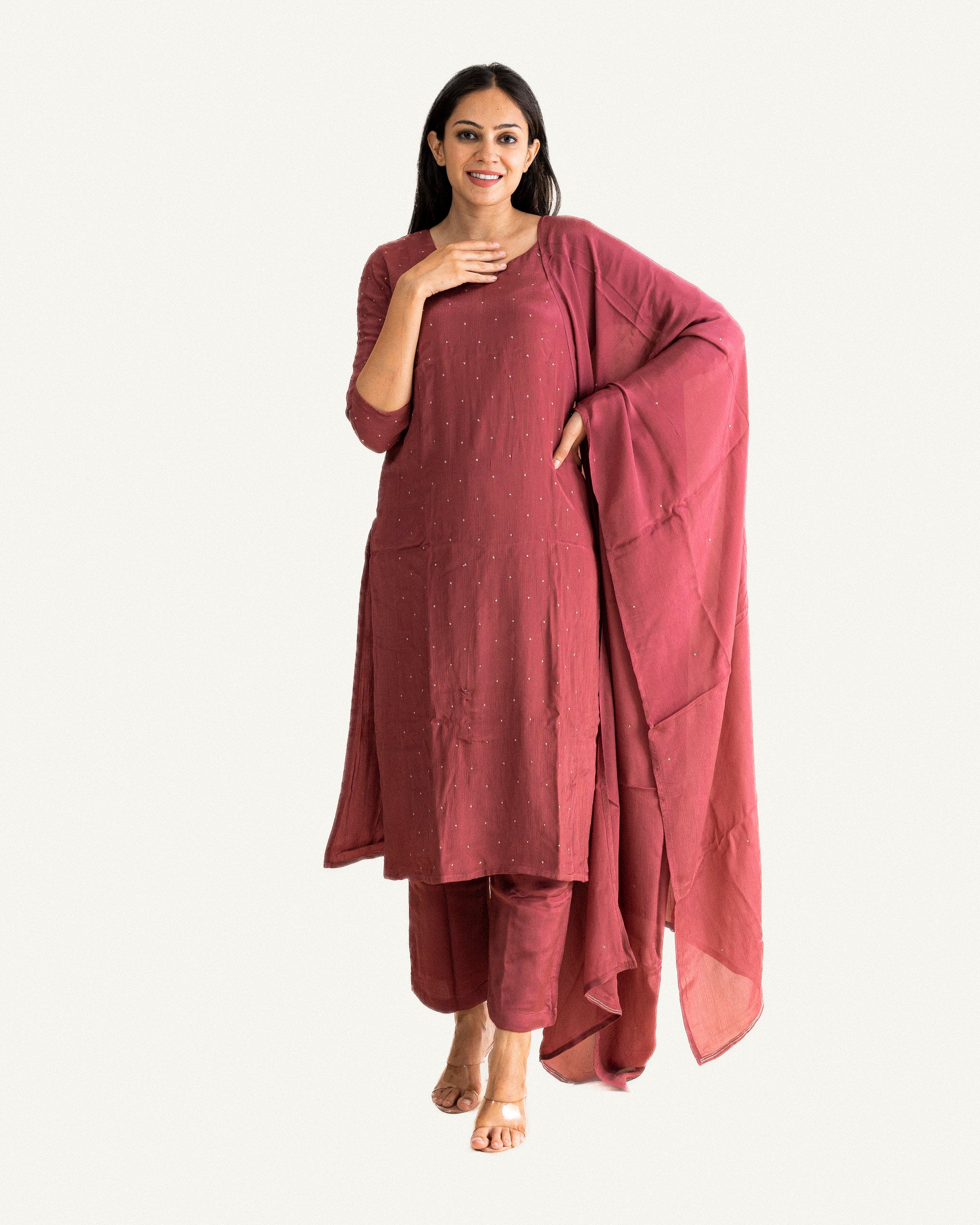 fida β kurta, pants & dupatta