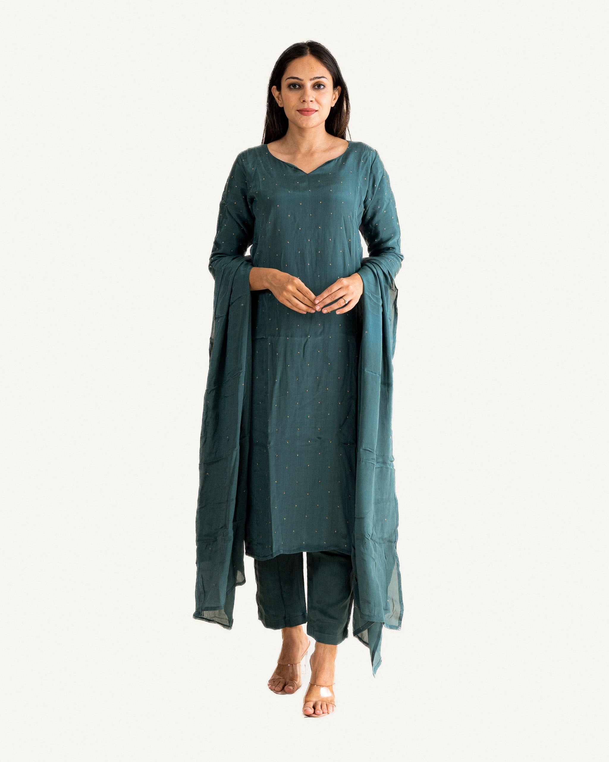 lekha β kurta, pants & dupatta
