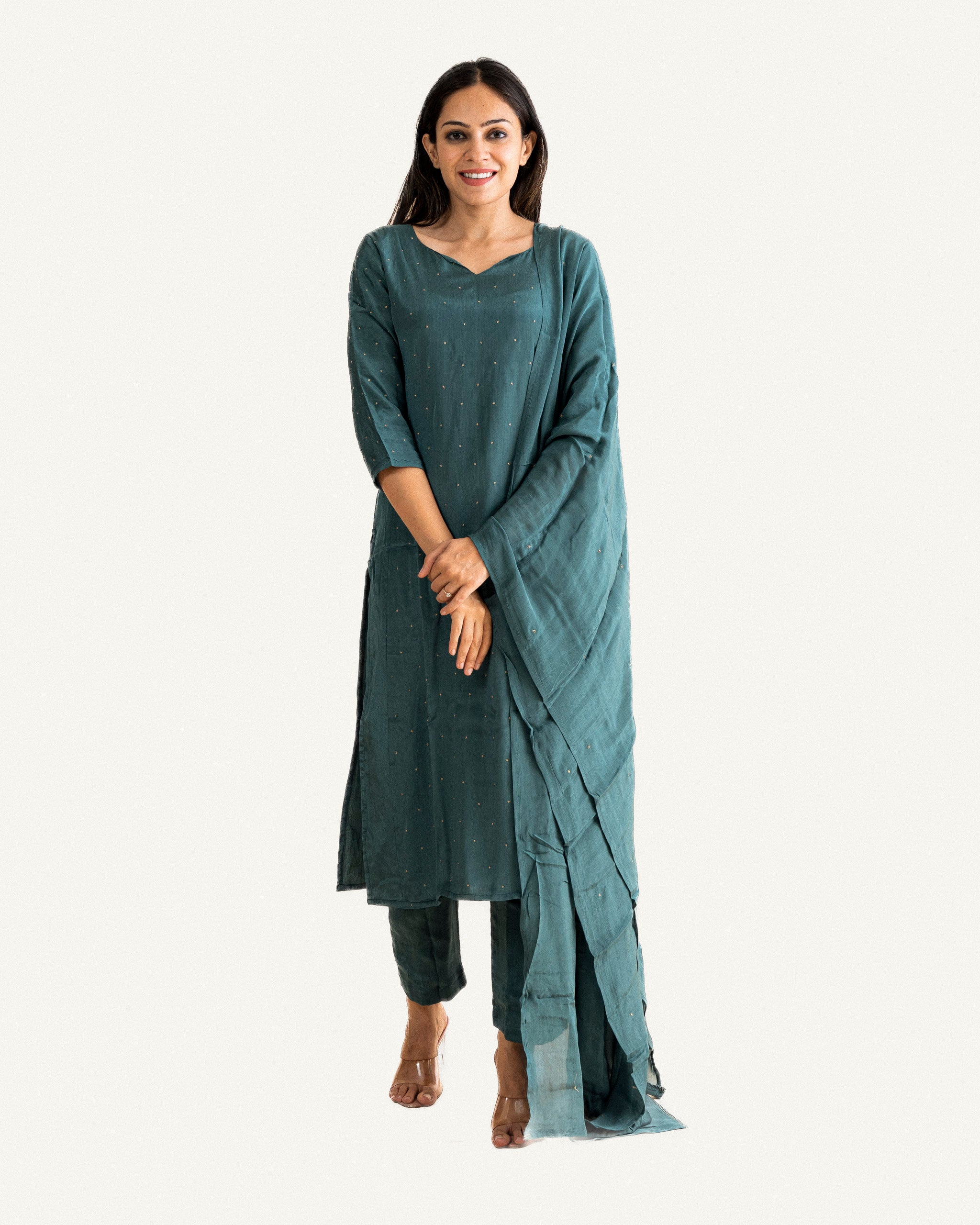 lekha β kurta, pants & dupatta