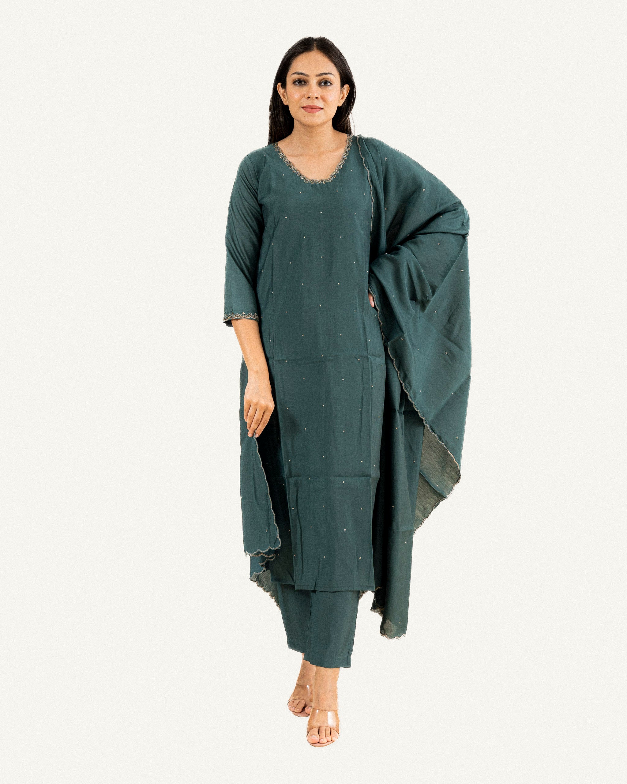neer β kurta, pants & dupatta