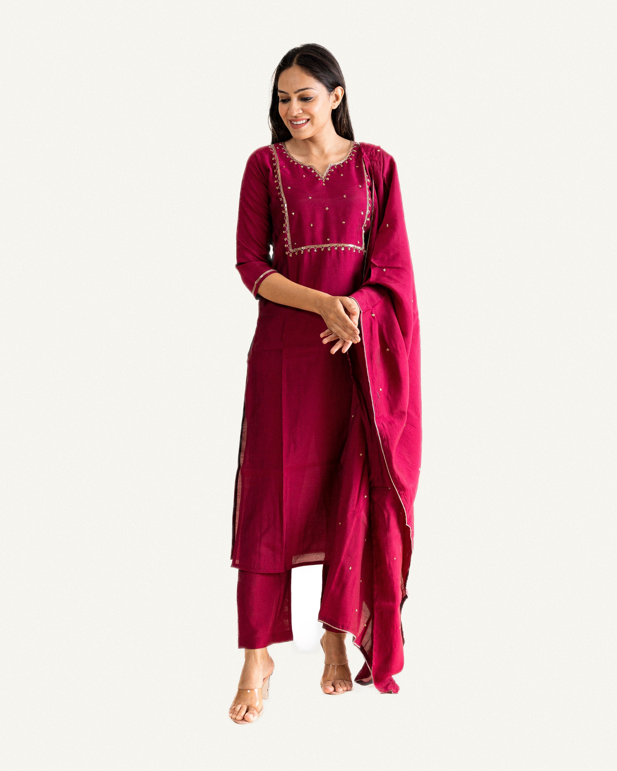 antara β kurta, pants & dupatta