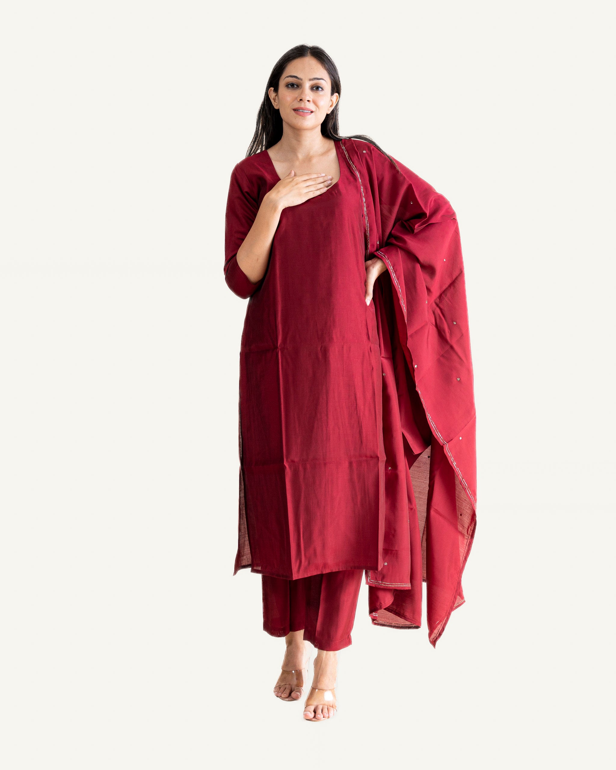 saanvi β kurta, pants & dupatta