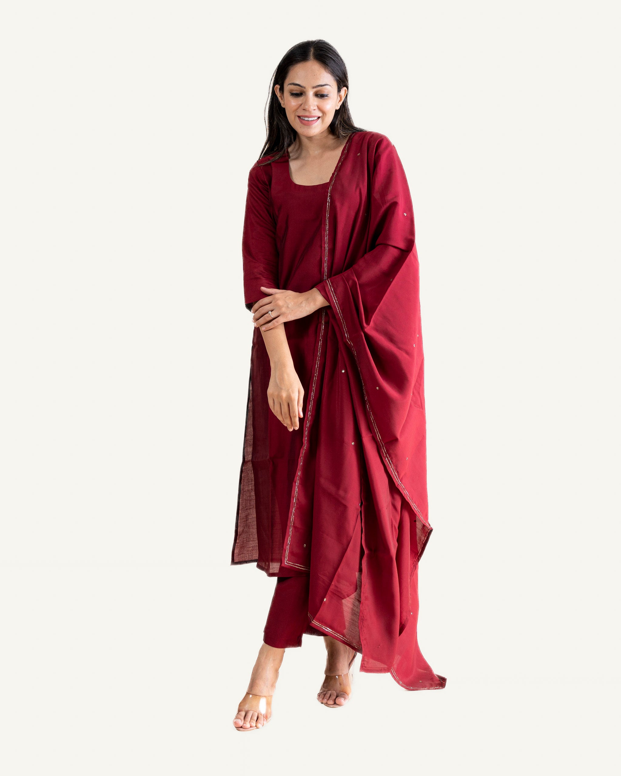 saanvi β kurta, pants & dupatta