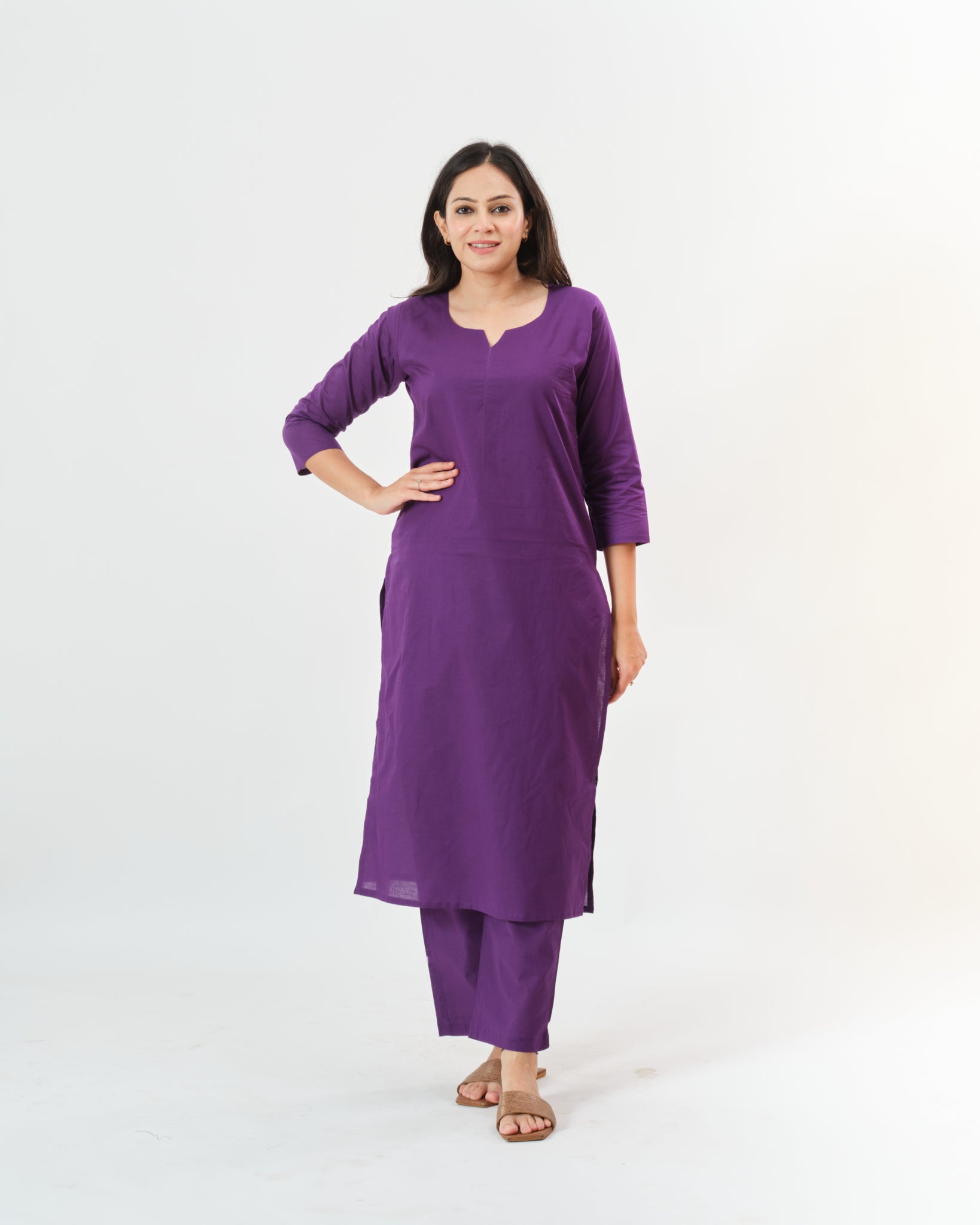 lilac β kurta & pants