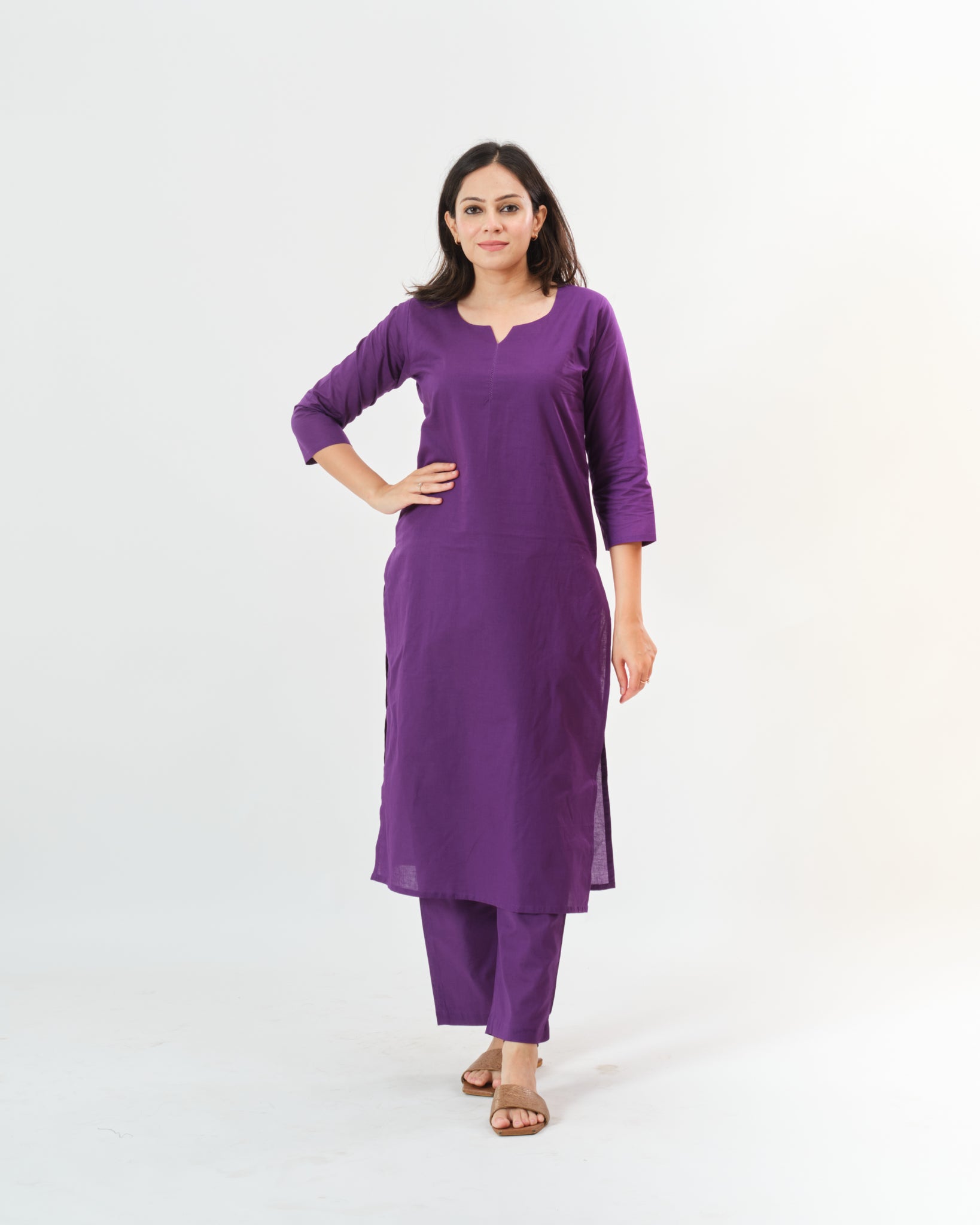 lilac β kurta & pants