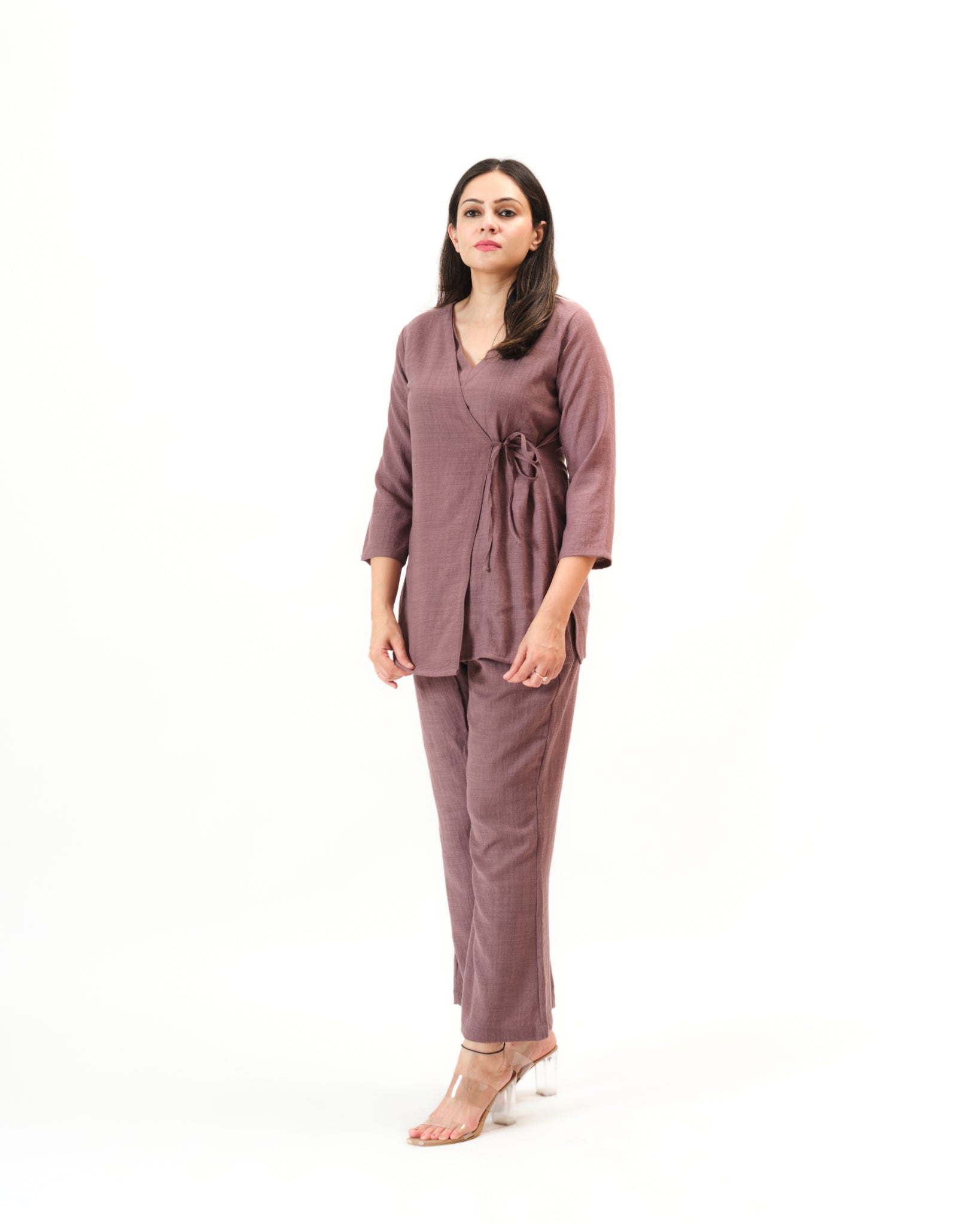 mauve — kurta & pants