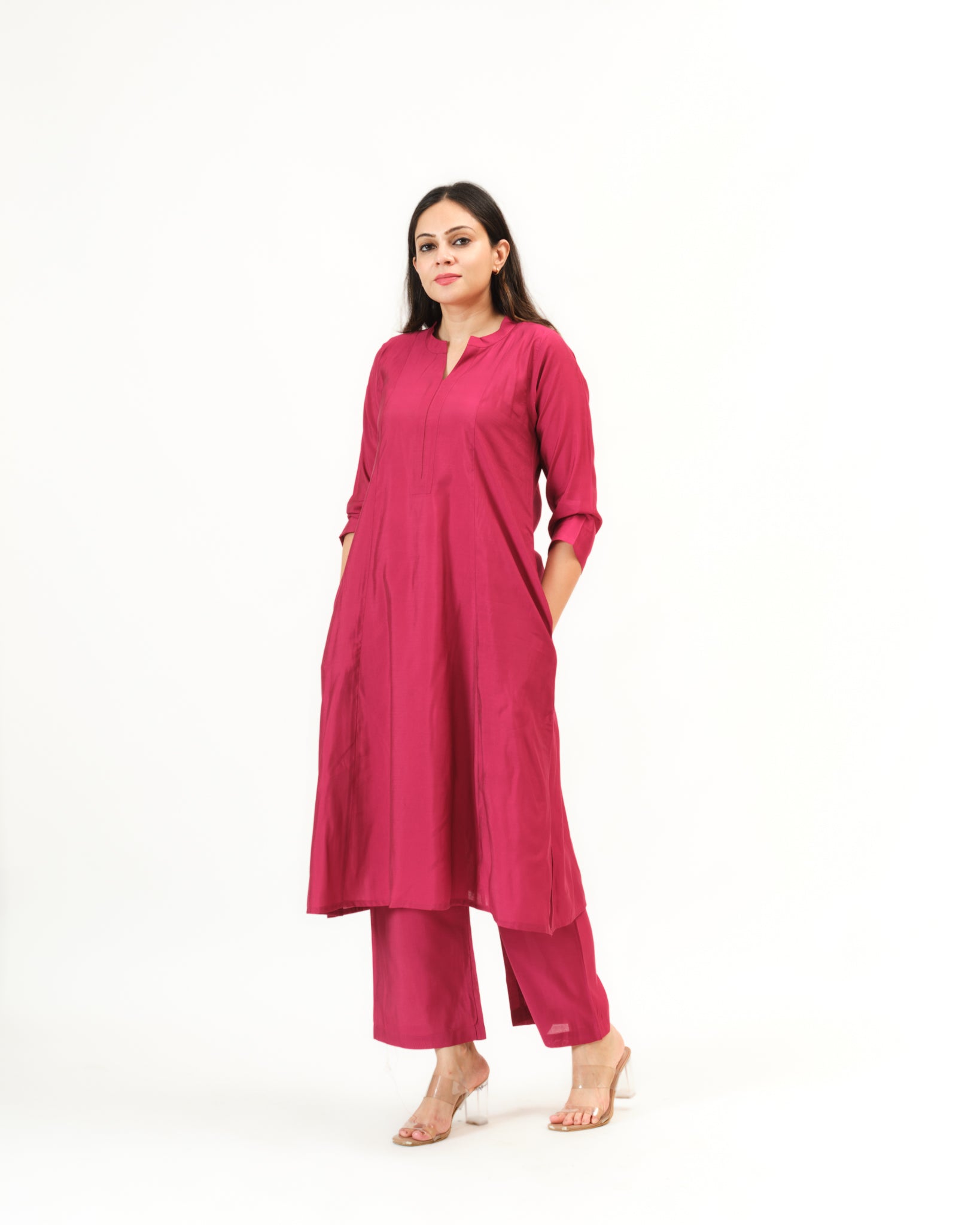 berry β kurta & pants