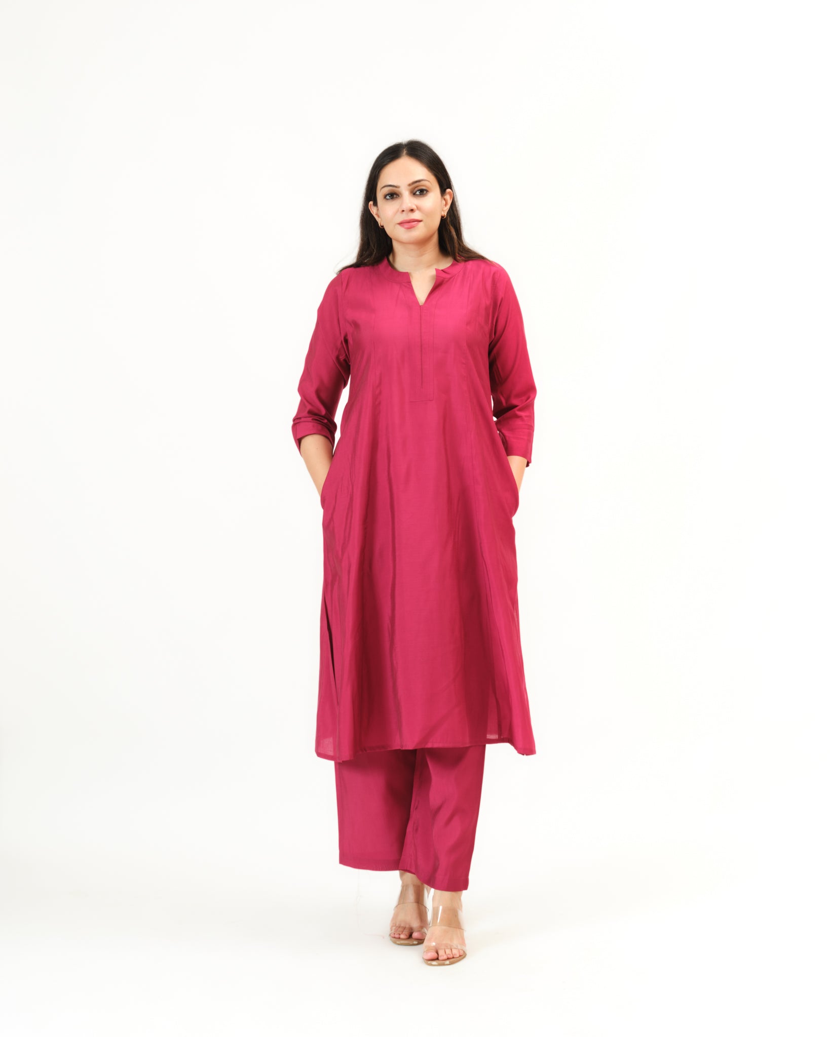 berry β kurta & pants