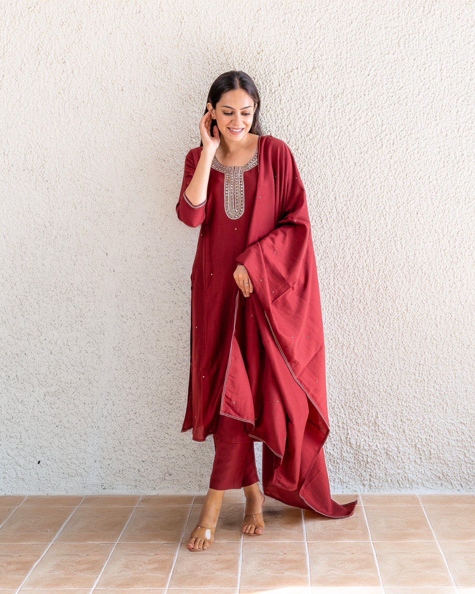 jhelum β kurta, pants & dupatta