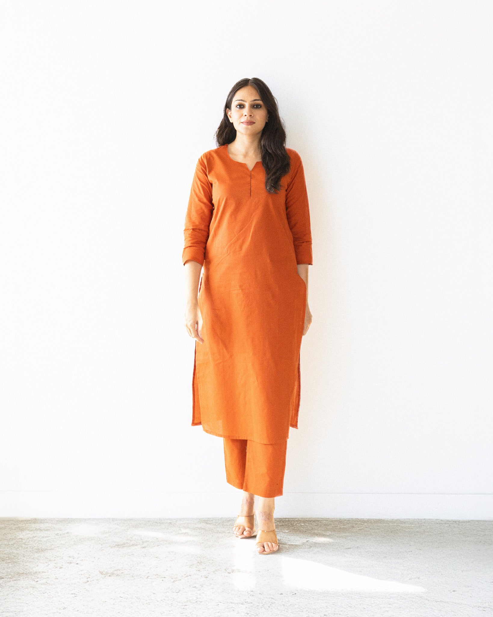 ekru β kurta & pants