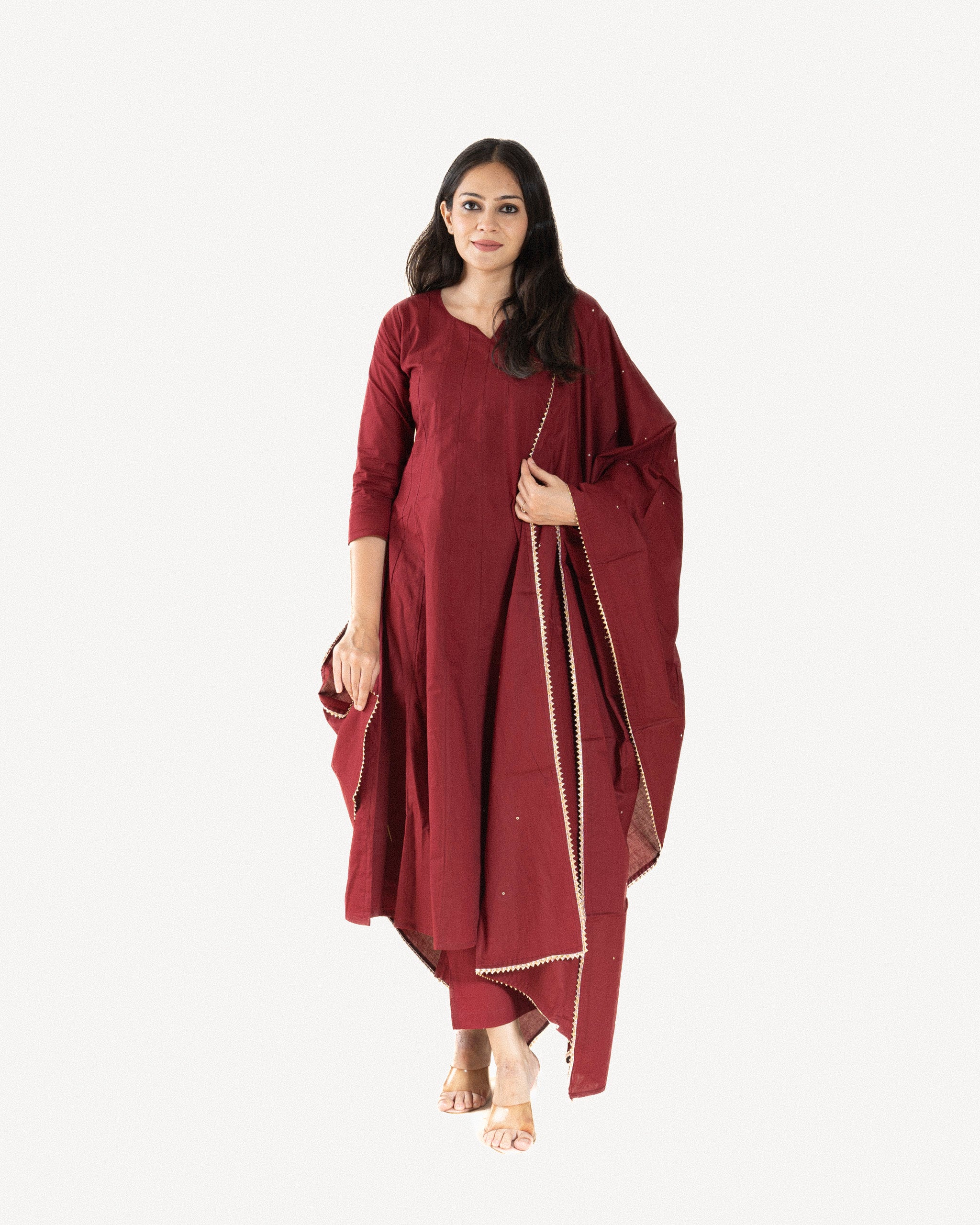 Kesariya • Kurta, Pants & Dupatta