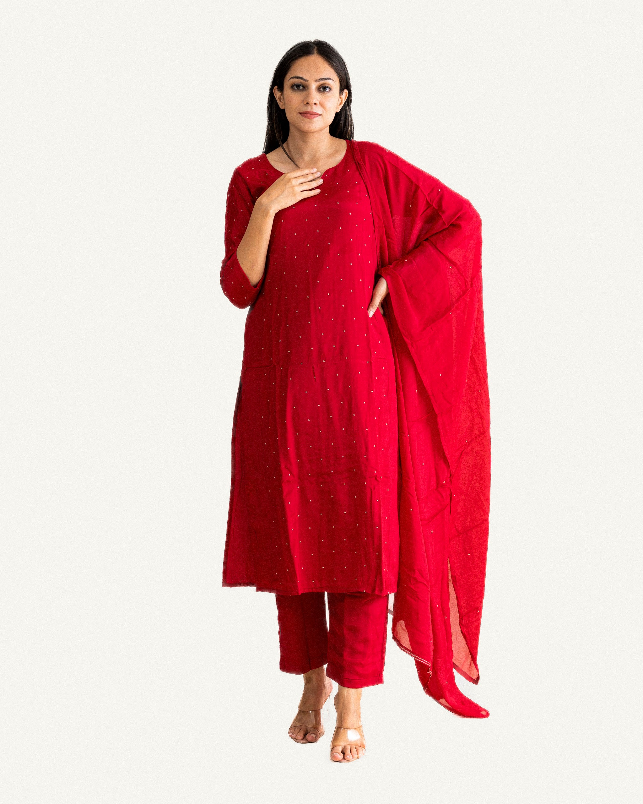 biba — kurta, pants & dupatta