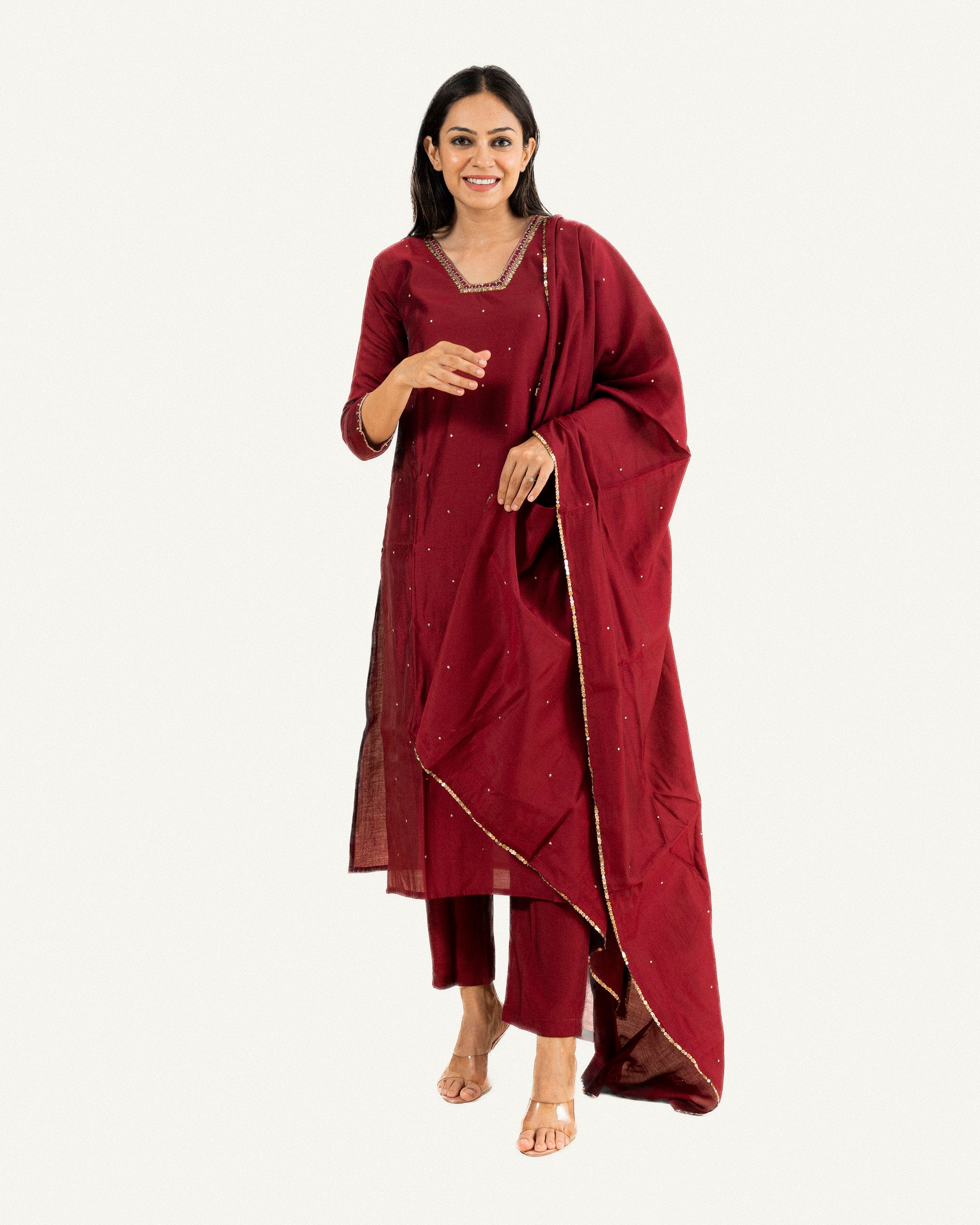 ada — kurta, pants & dupatta