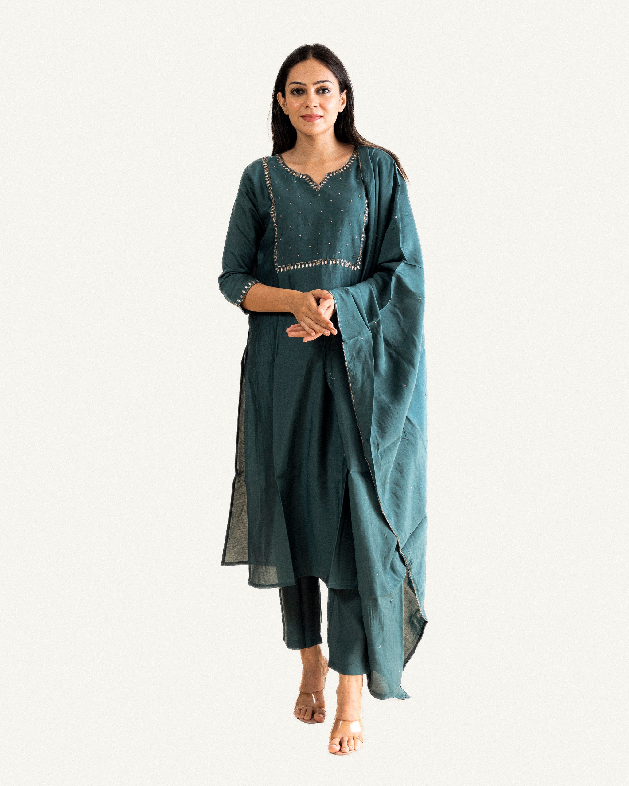 Nikashi • Kurta, Pants & Dupatta