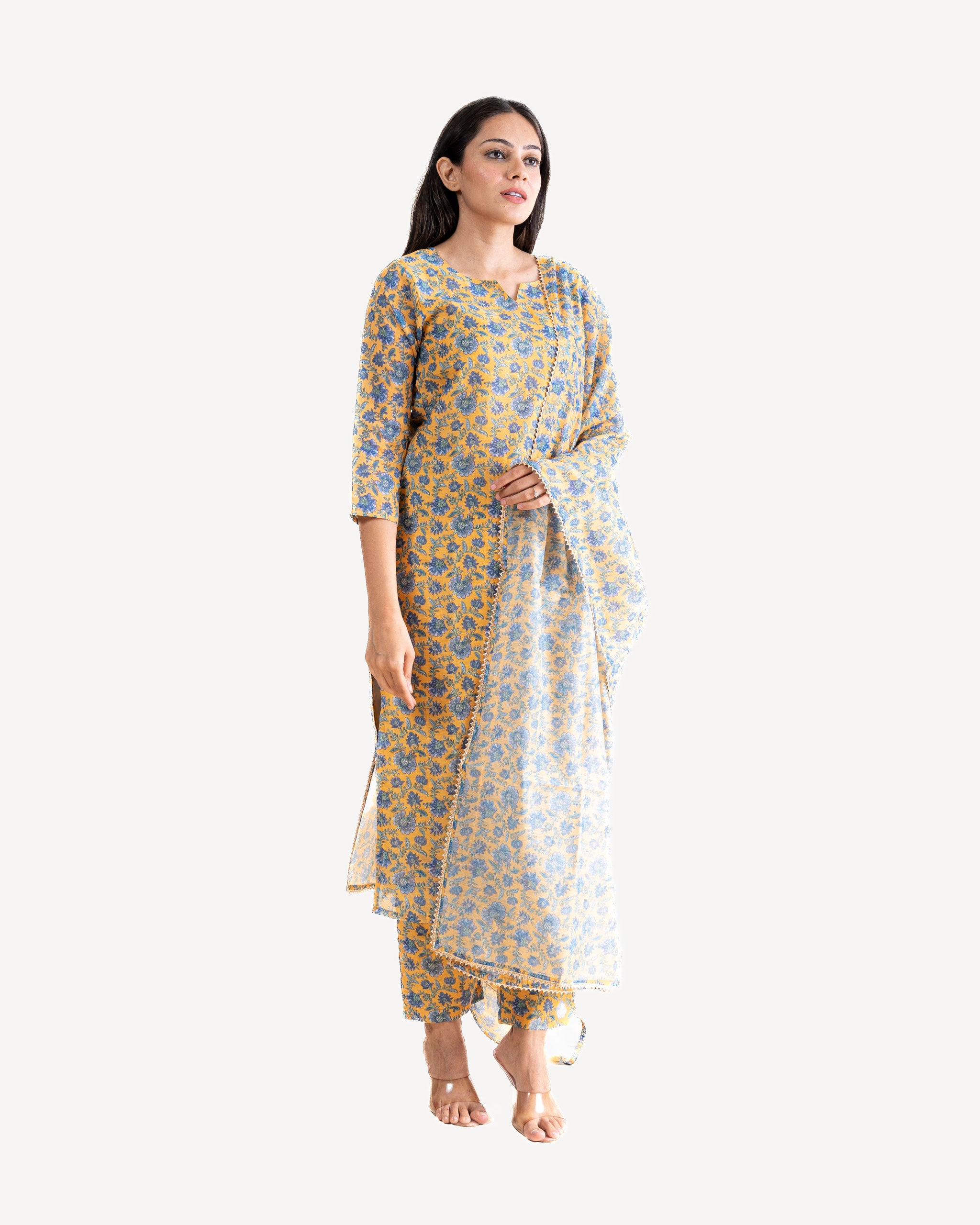 Gulmohar • Kurta, Pants & Dupatta