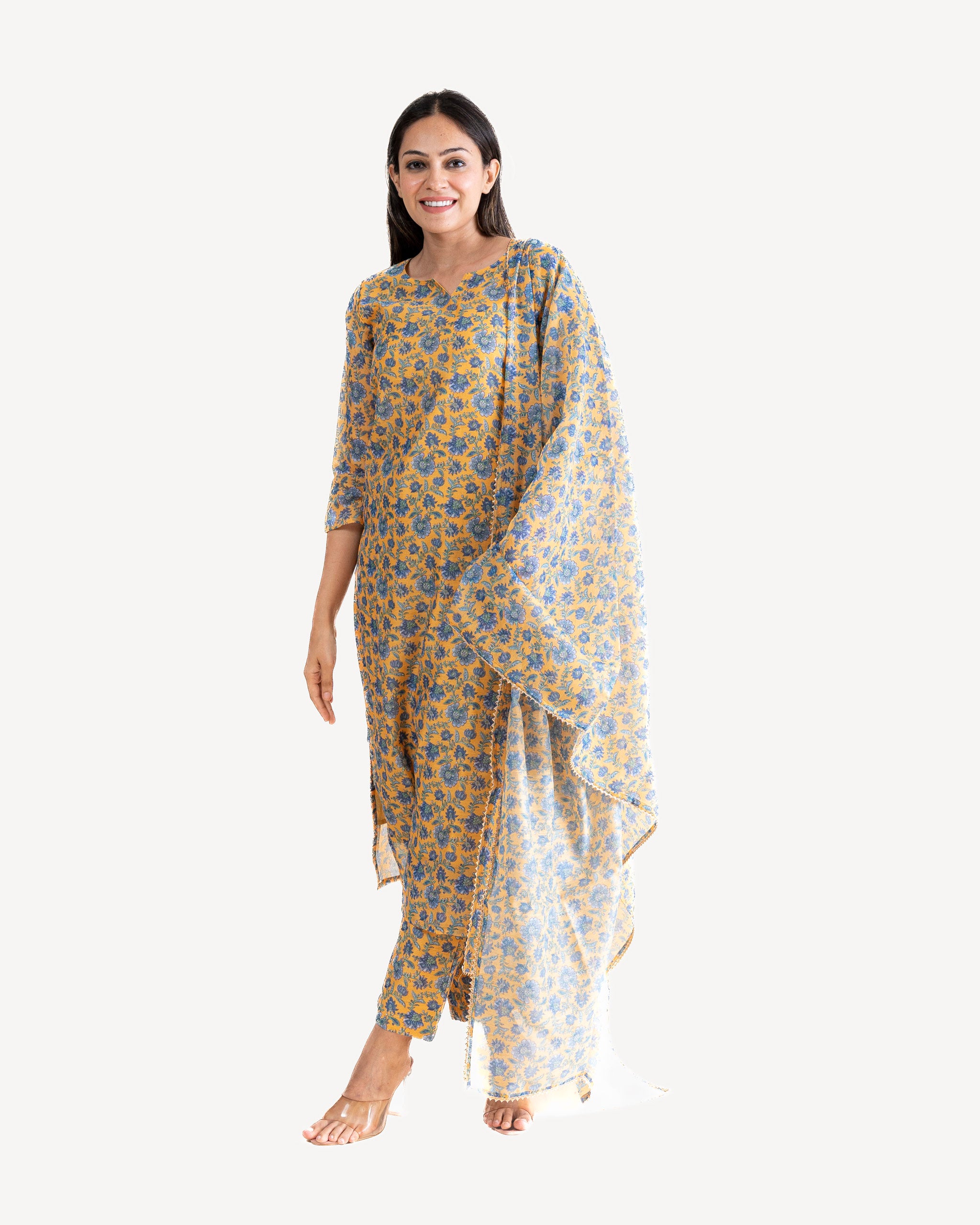 Gulmohar • Kurta, Pants & Dupatta