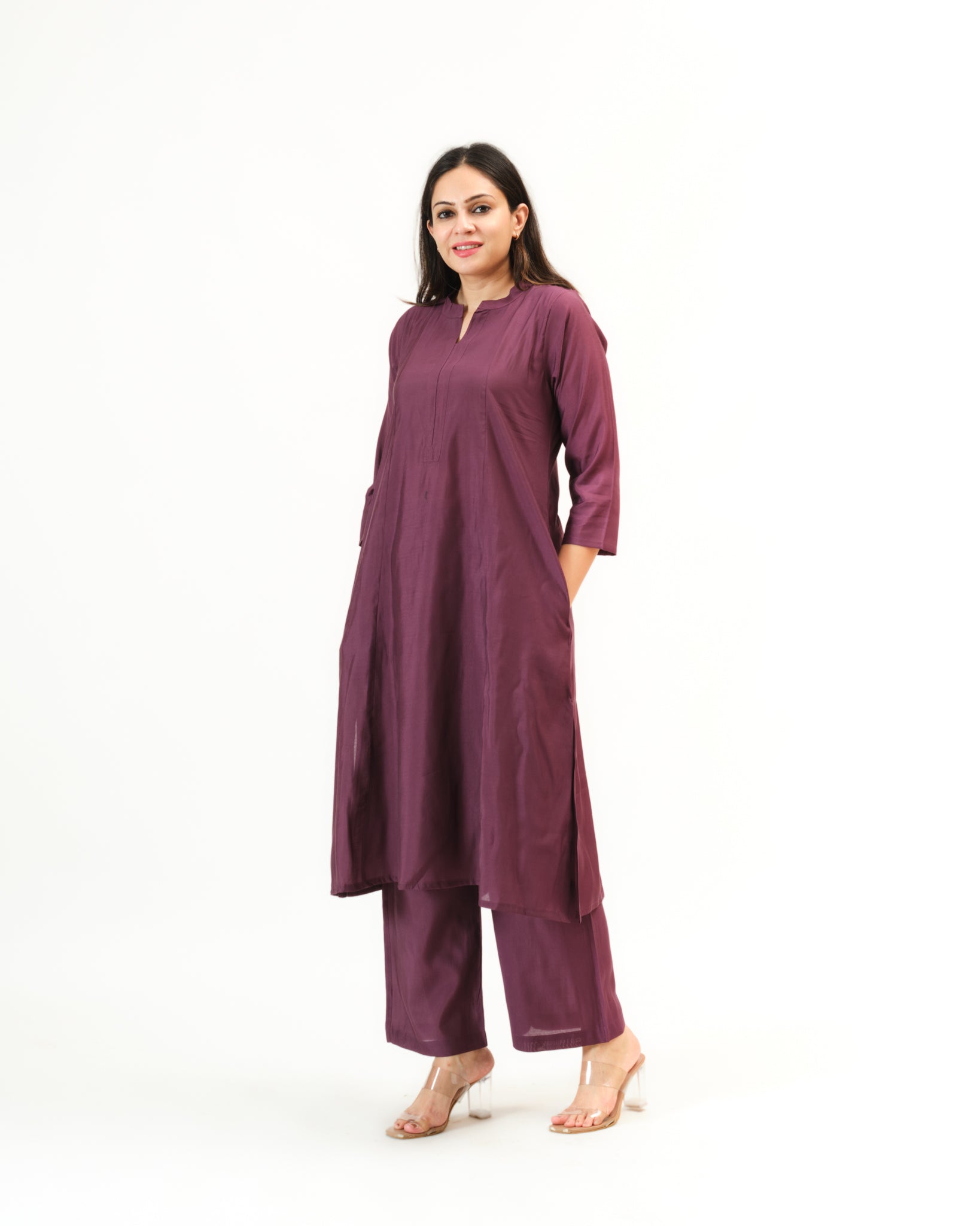 mehroon — kurta & pants