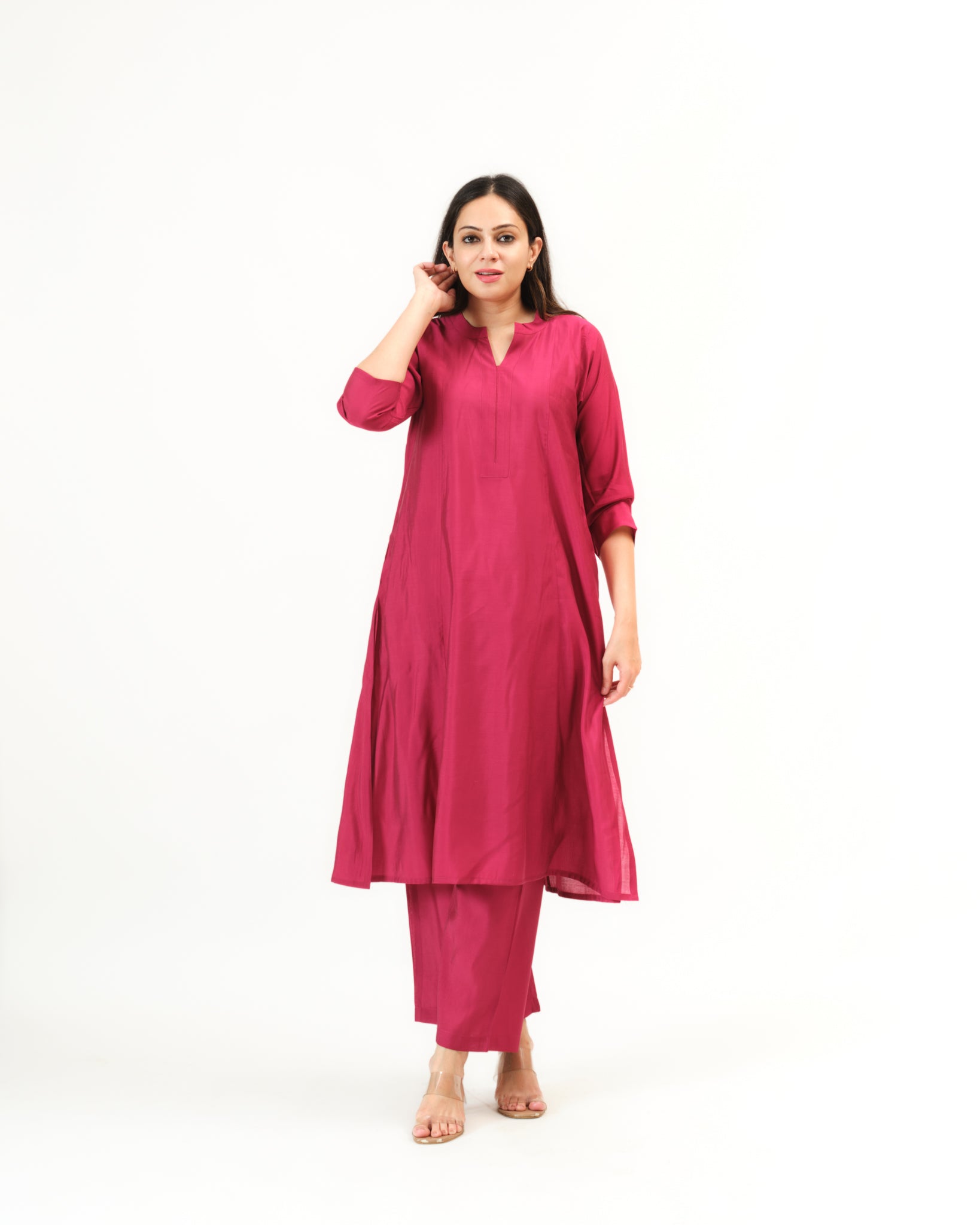 berry — kurta & pants
