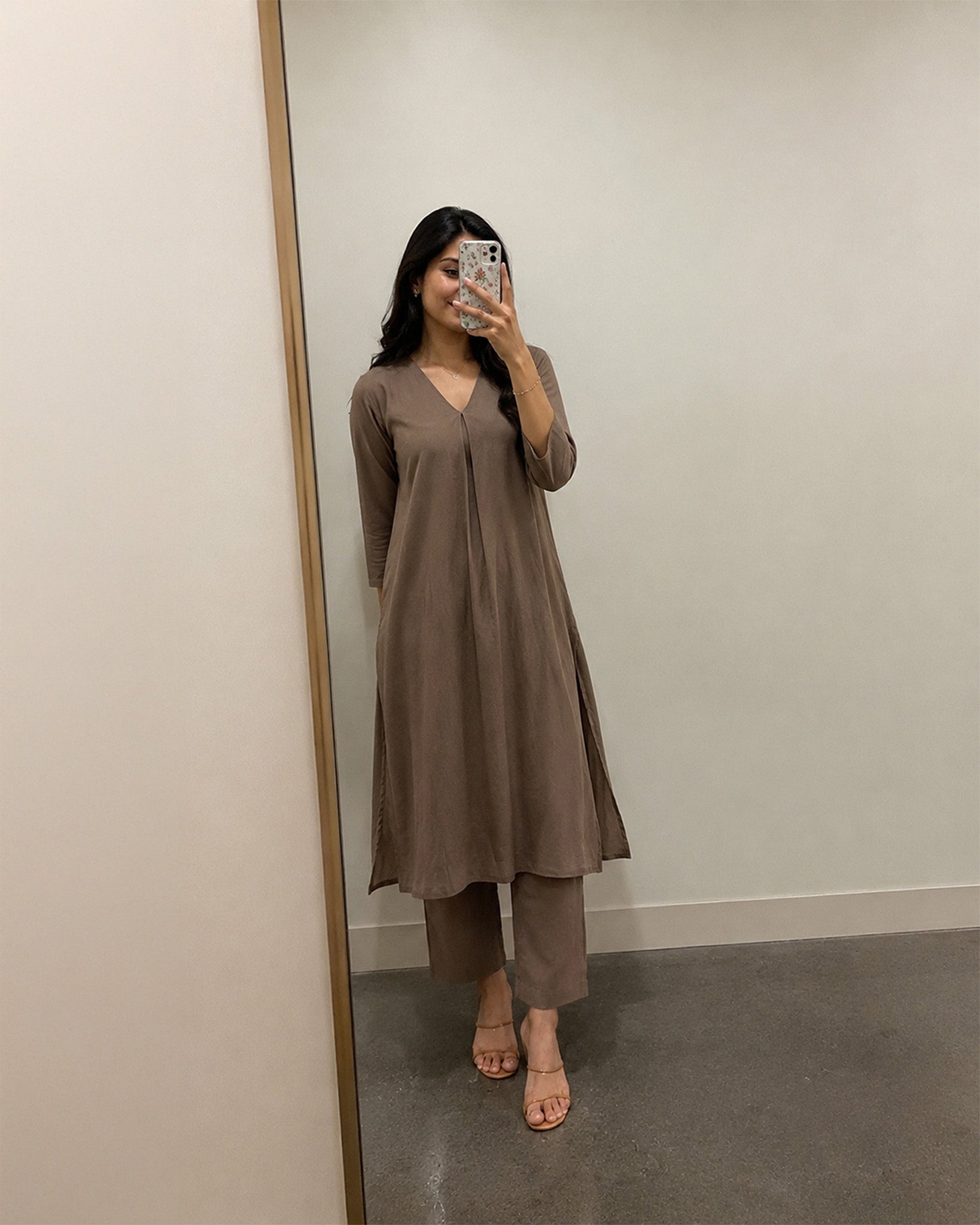 khakhi — kurta & pants